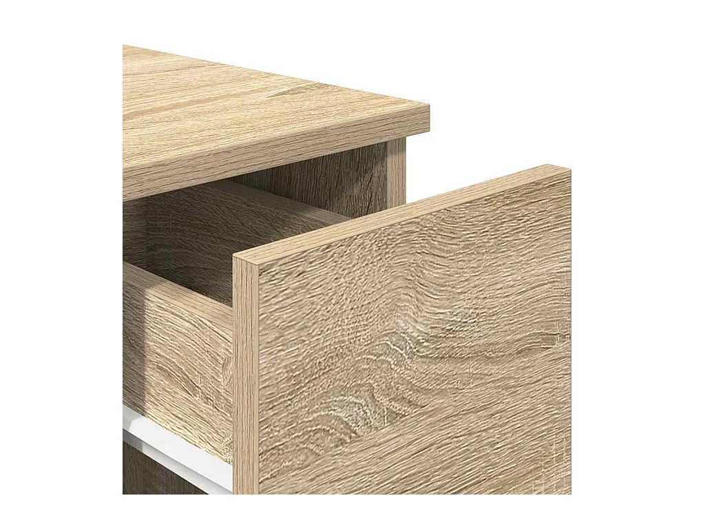 Comodino con cassetto, rovere Sonoma, 20x36x60 cm
