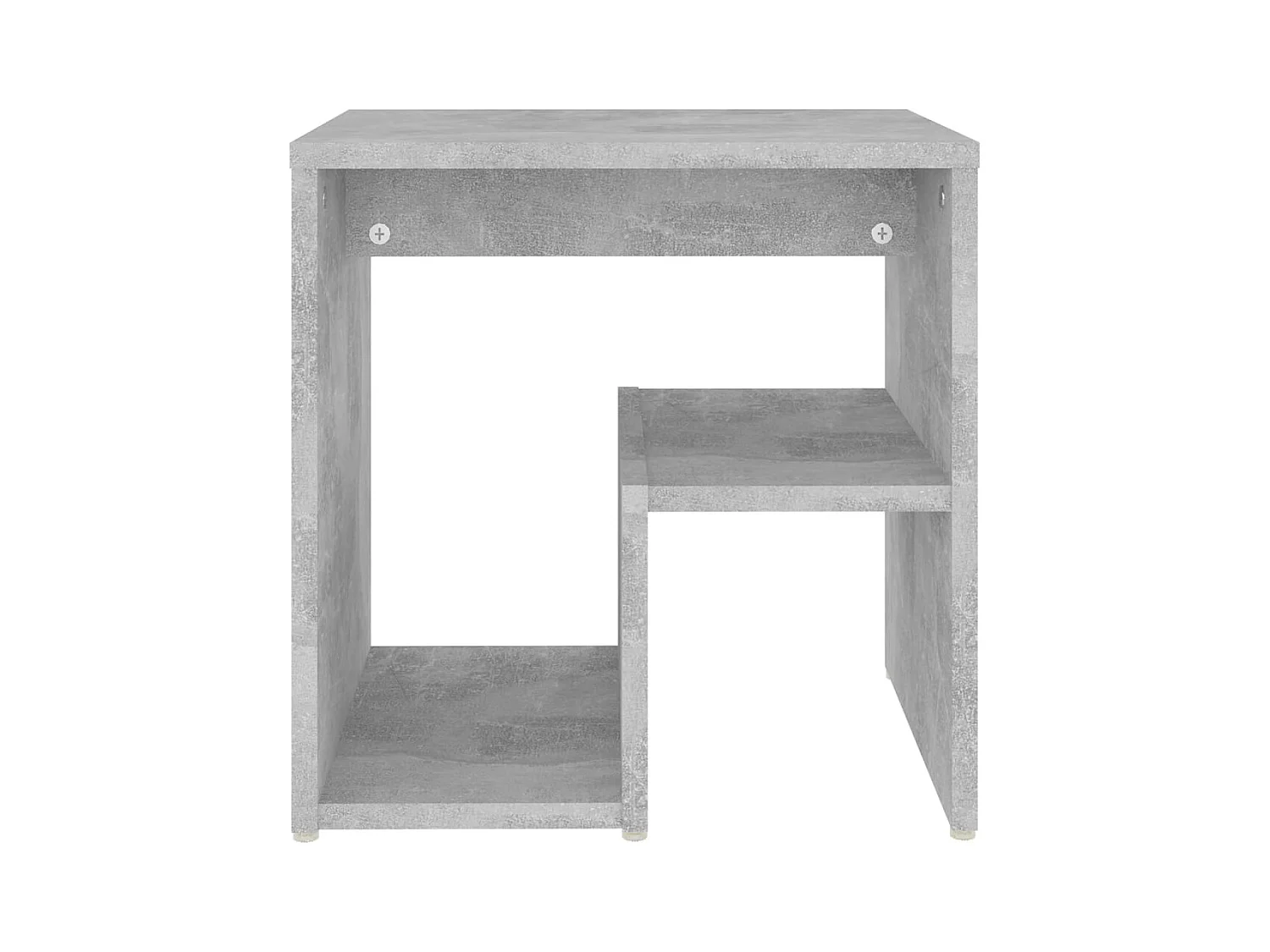 Tables de chevet 2 pcs gris béton 40x30x40 cm bois d'ingénierie