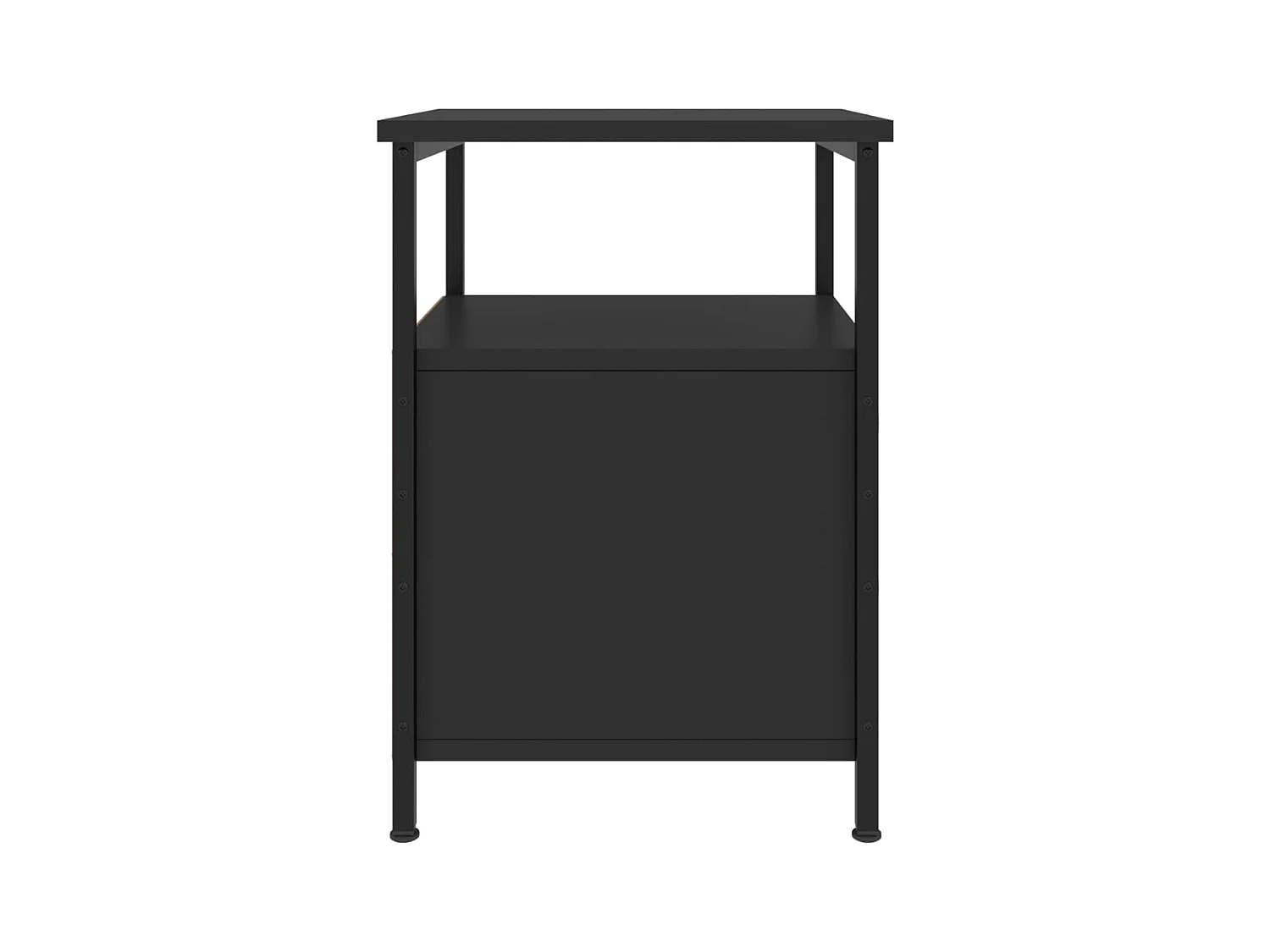 Comodini 2 pezzi neri 34x35,5x50 cm in legno ingegnerizzato