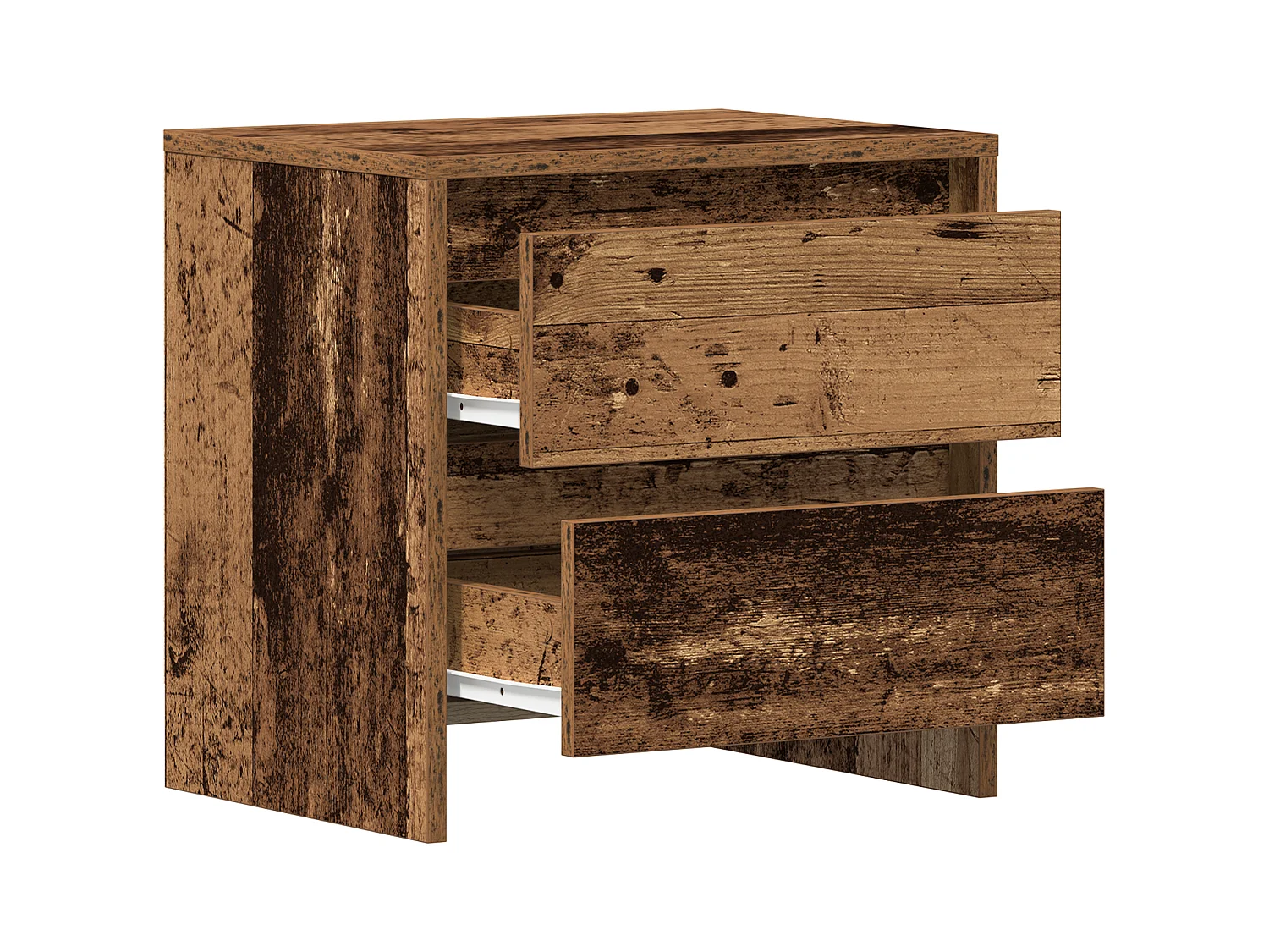 Cabinet de Chevet Bois Vieilli 45x34x44.5 cm Bois d'Ingénierie