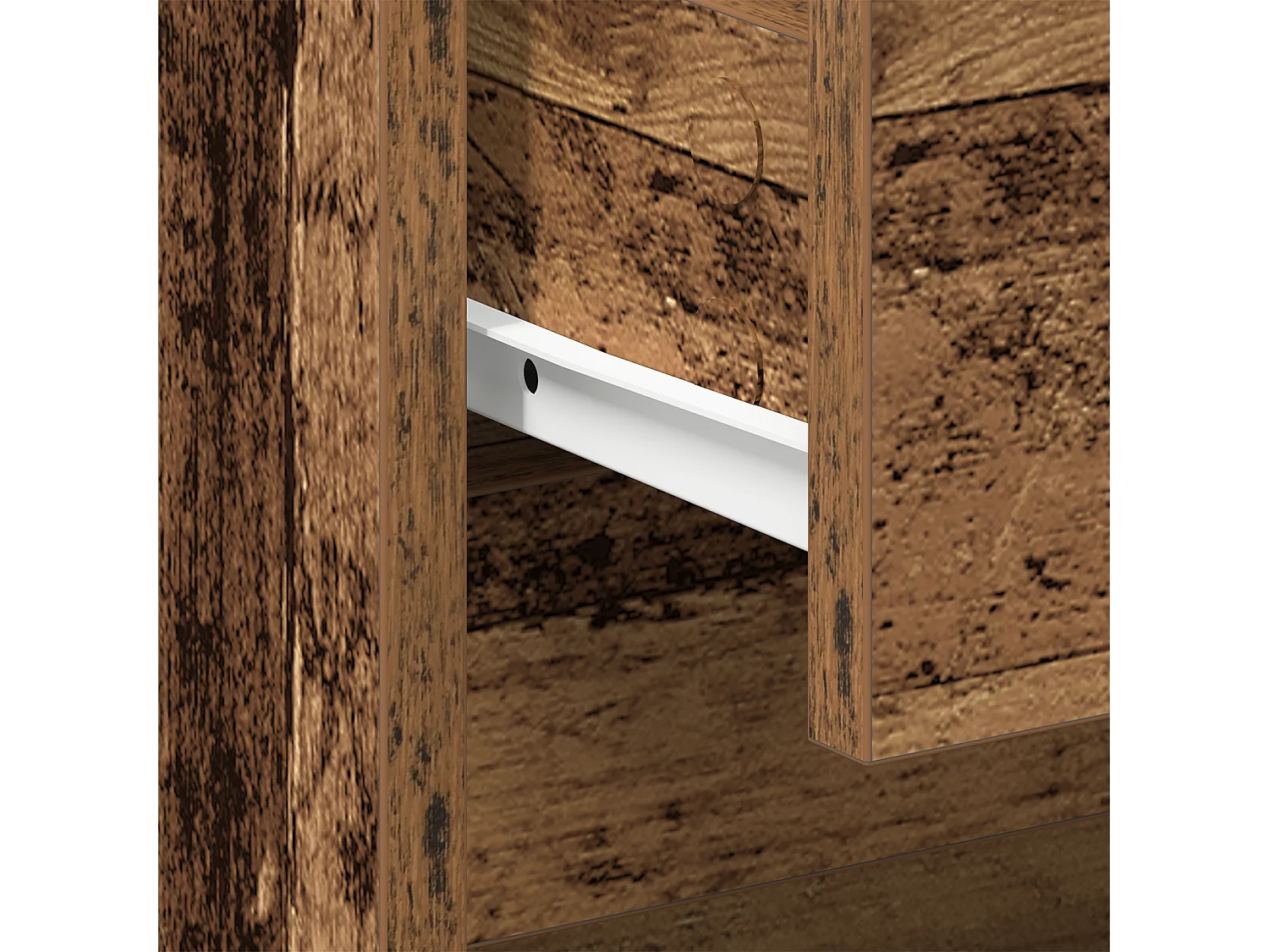 Cabinet de Chevet Bois Vieilli 45x34x44.5 cm Bois d'Ingénierie