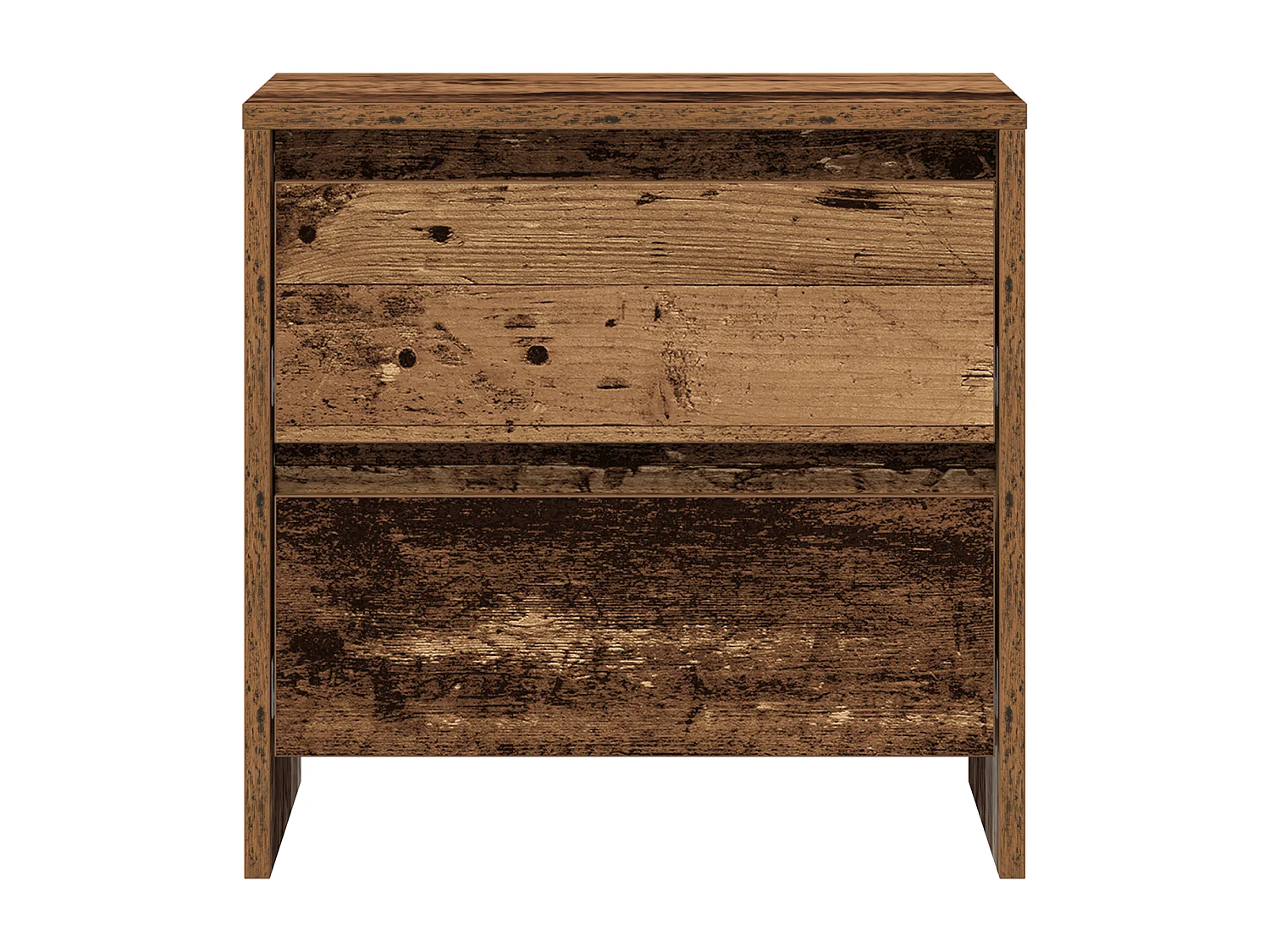 Cabinet de Chevet Bois Vieilli 45x34x44.5 cm Bois d'Ingénierie