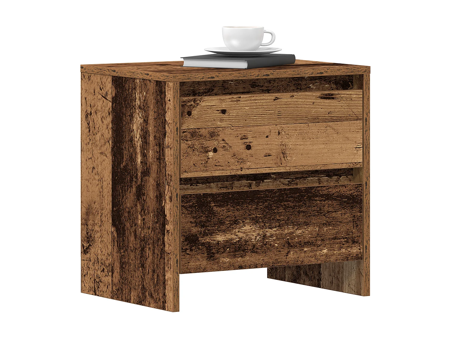 Cabinet de Chevet Bois Vieilli 45x34x44.5 cm Bois d'Ingénierie