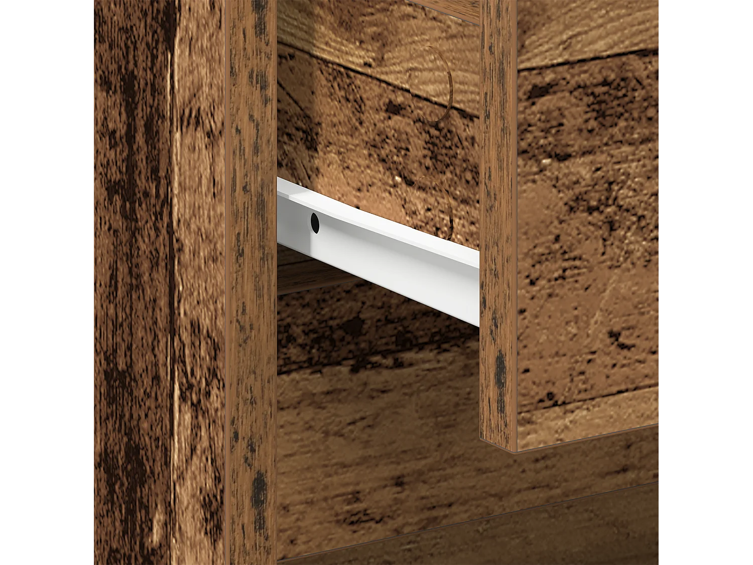 Cabinet de Chevet Bois Vieilli 45x34x44.5 cm Bois d'Ingénierie