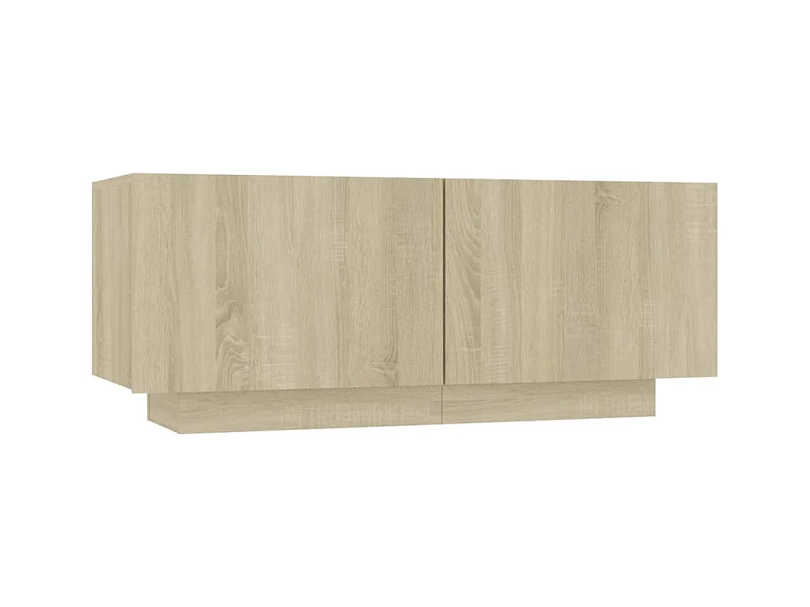 Comodino in rovere Sonoma 100x35x40 cm in legno ingegnerizzato