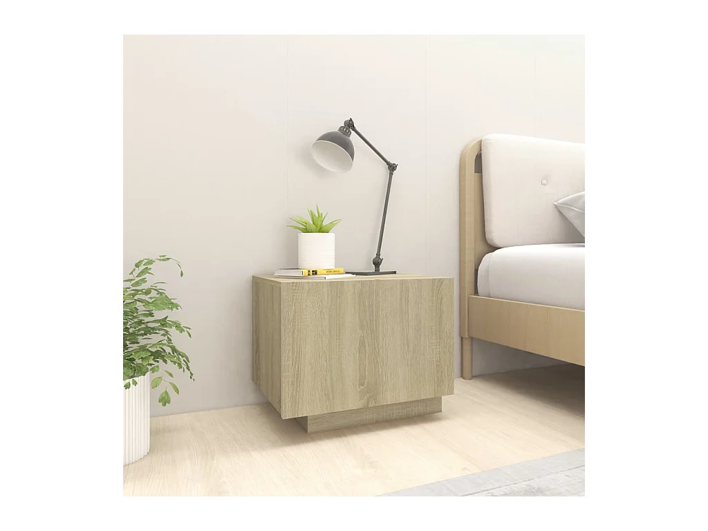 Comodino in rovere Sonoma 100x35x40 cm in legno ingegnerizzato