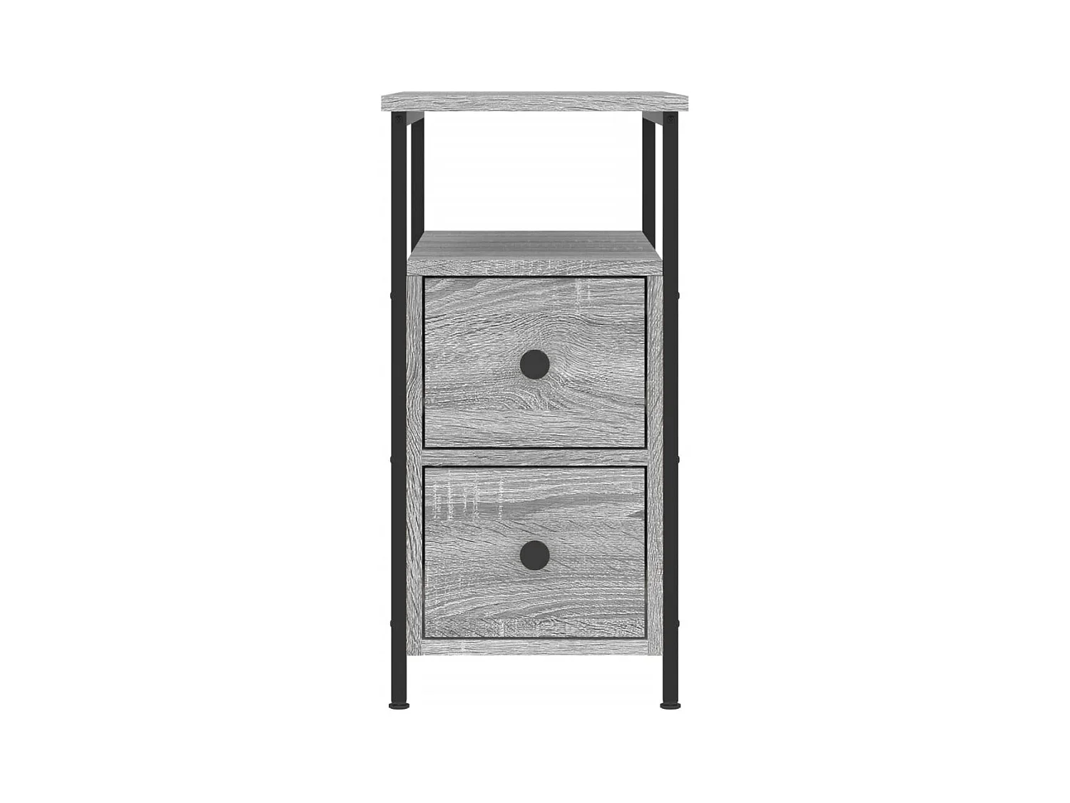 Table de chevet sonoma gris 30x60x60 cm bois d'ingénierie