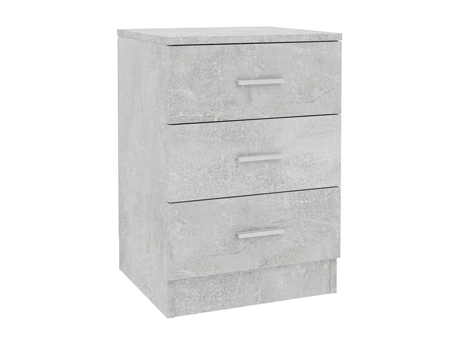 Comodino Grigio cemento 38x35x56 cm Legno composito