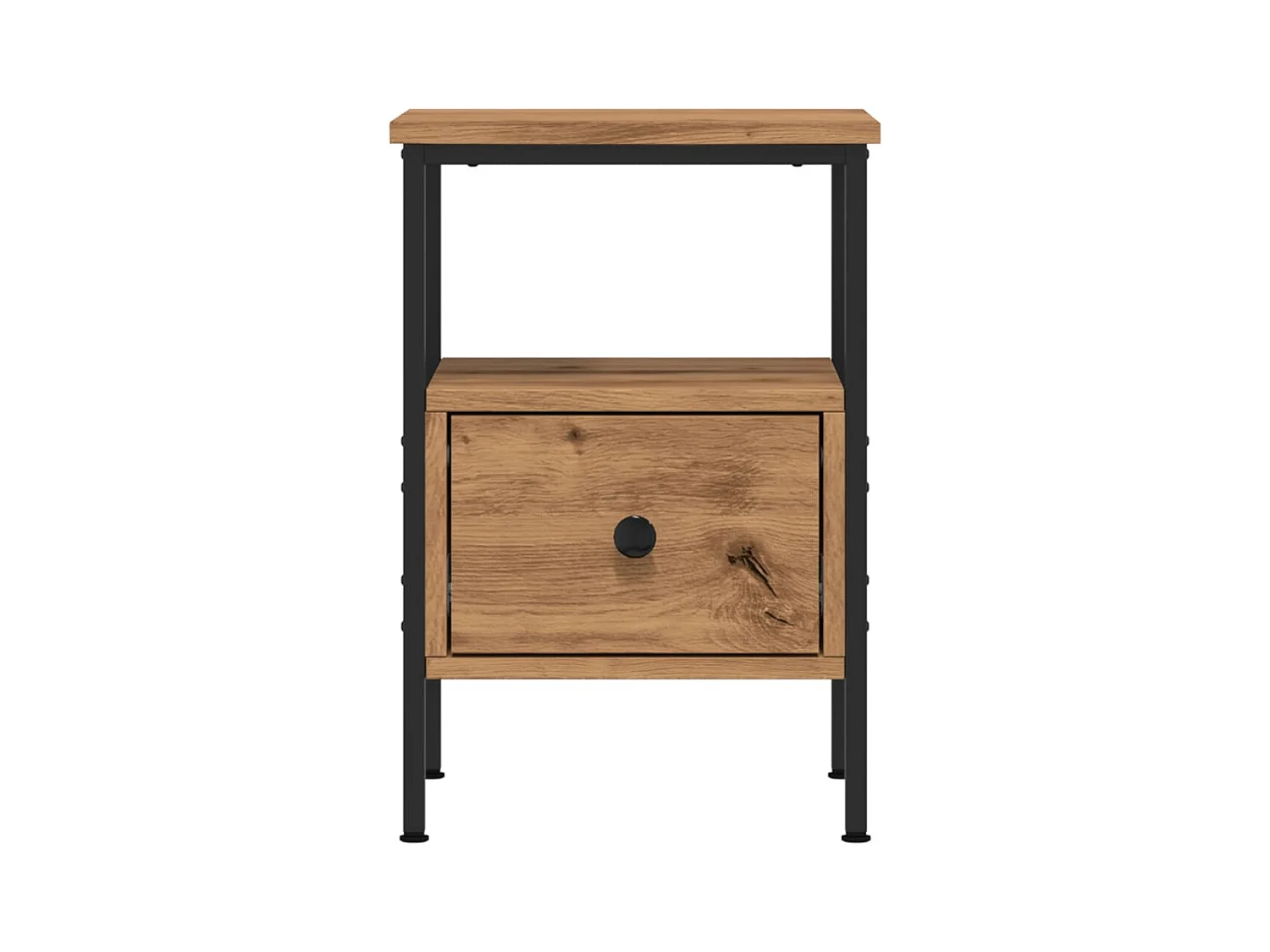 Tables de chevet 2 pcs chêne artisanal bois d'ingénierie