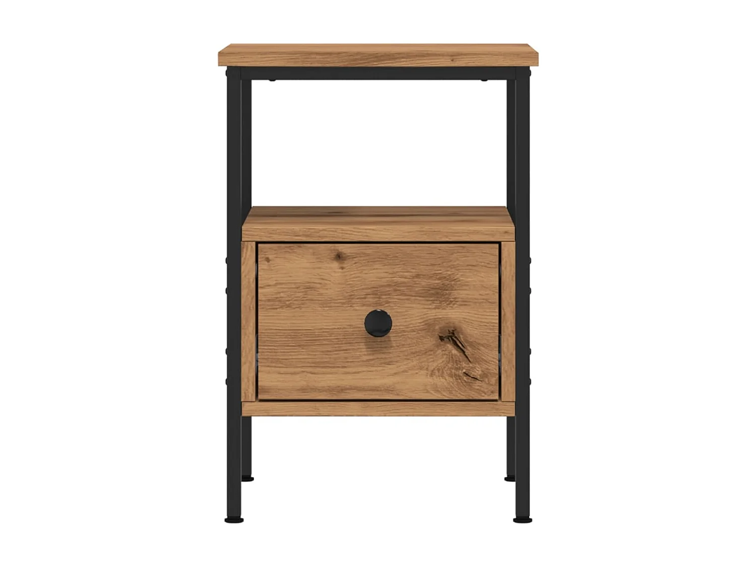 Tables de chevet 2 pcs chêne artisanal bois d'ingénierie