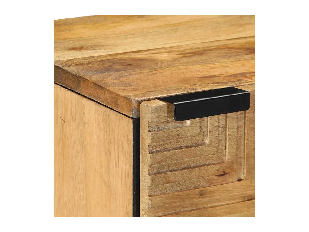 Nachtkastjes 2 stuks 40x33x46 cm massief mangohout