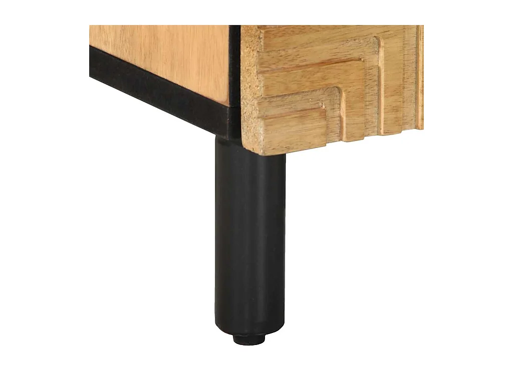 Nachtkastjes 2 stuks 40x33x46 cm massief mangohout