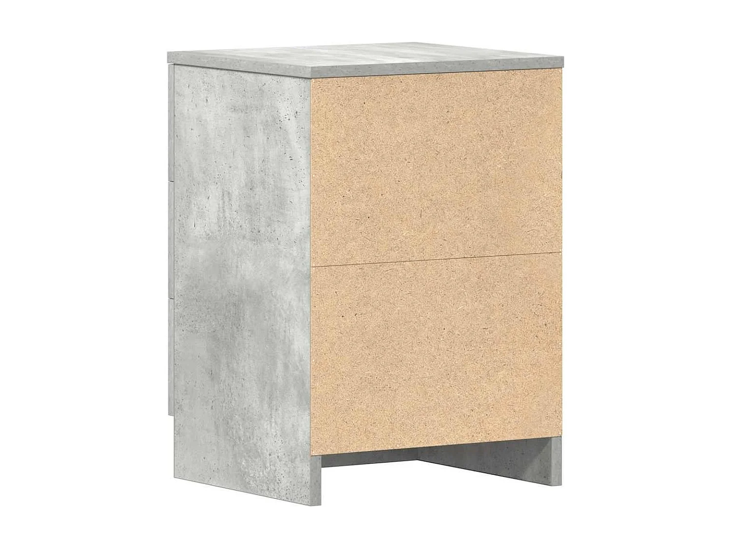 Mesitas de noche 2 uds Gris hormigón 38x35x56 cm Madera de ingeniería