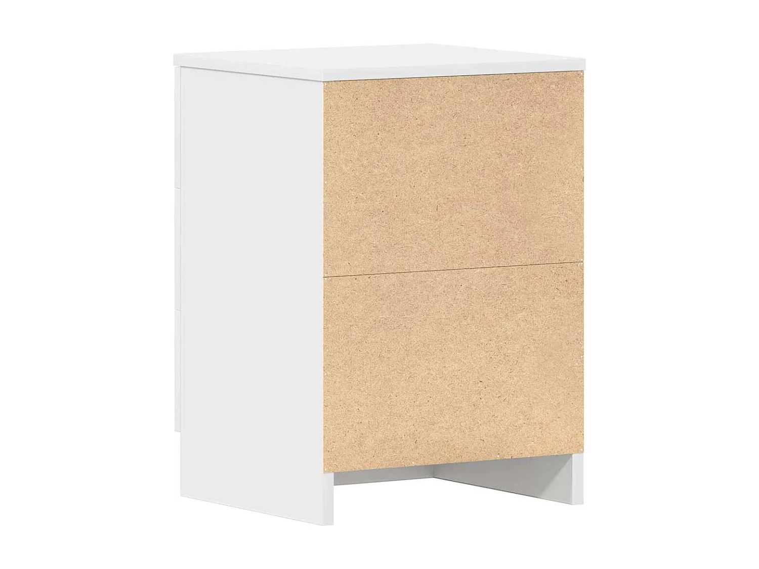 Comodini 2 pz Bianco 38x35x56 cm Legno ingegnerizzato