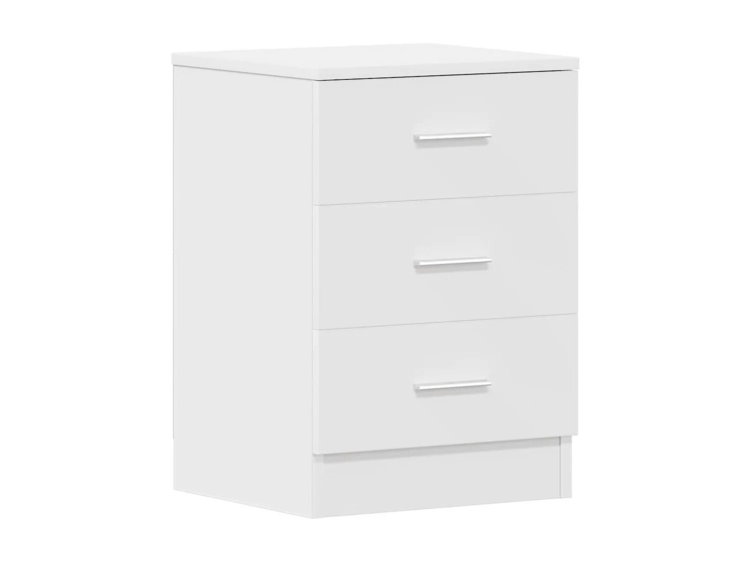 Comodini 2 pz Bianco 38x35x56 cm Legno ingegnerizzato