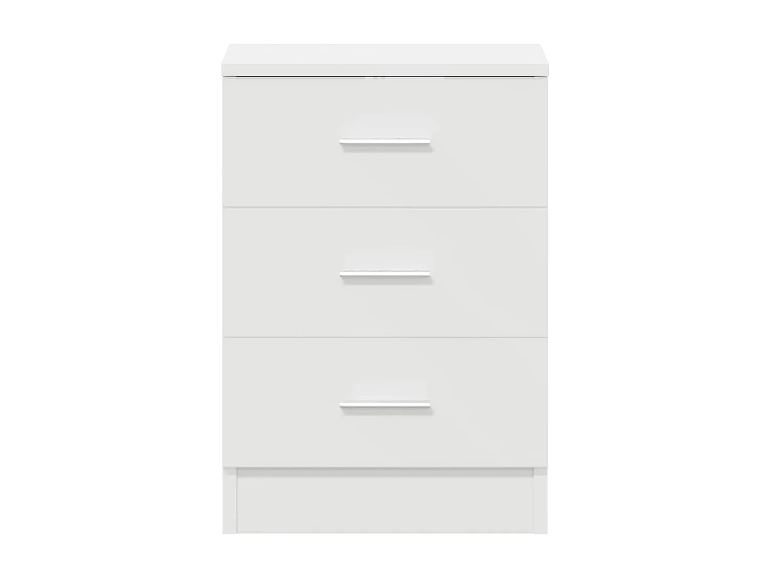 Comodini 2 pz Bianco 38x35x56 cm Legno ingegnerizzato