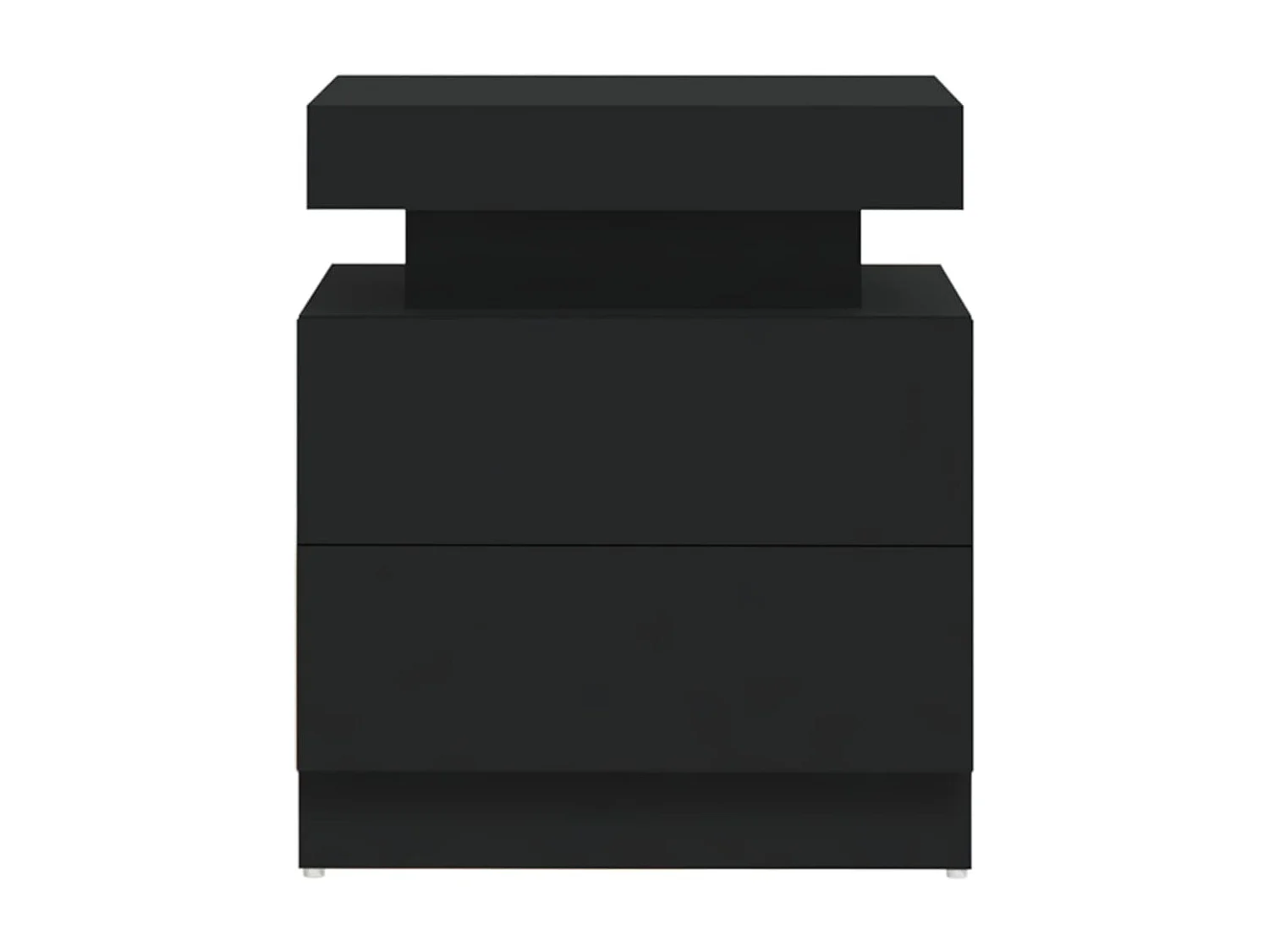 Comodino nero 45x35x52 cm in truciolare