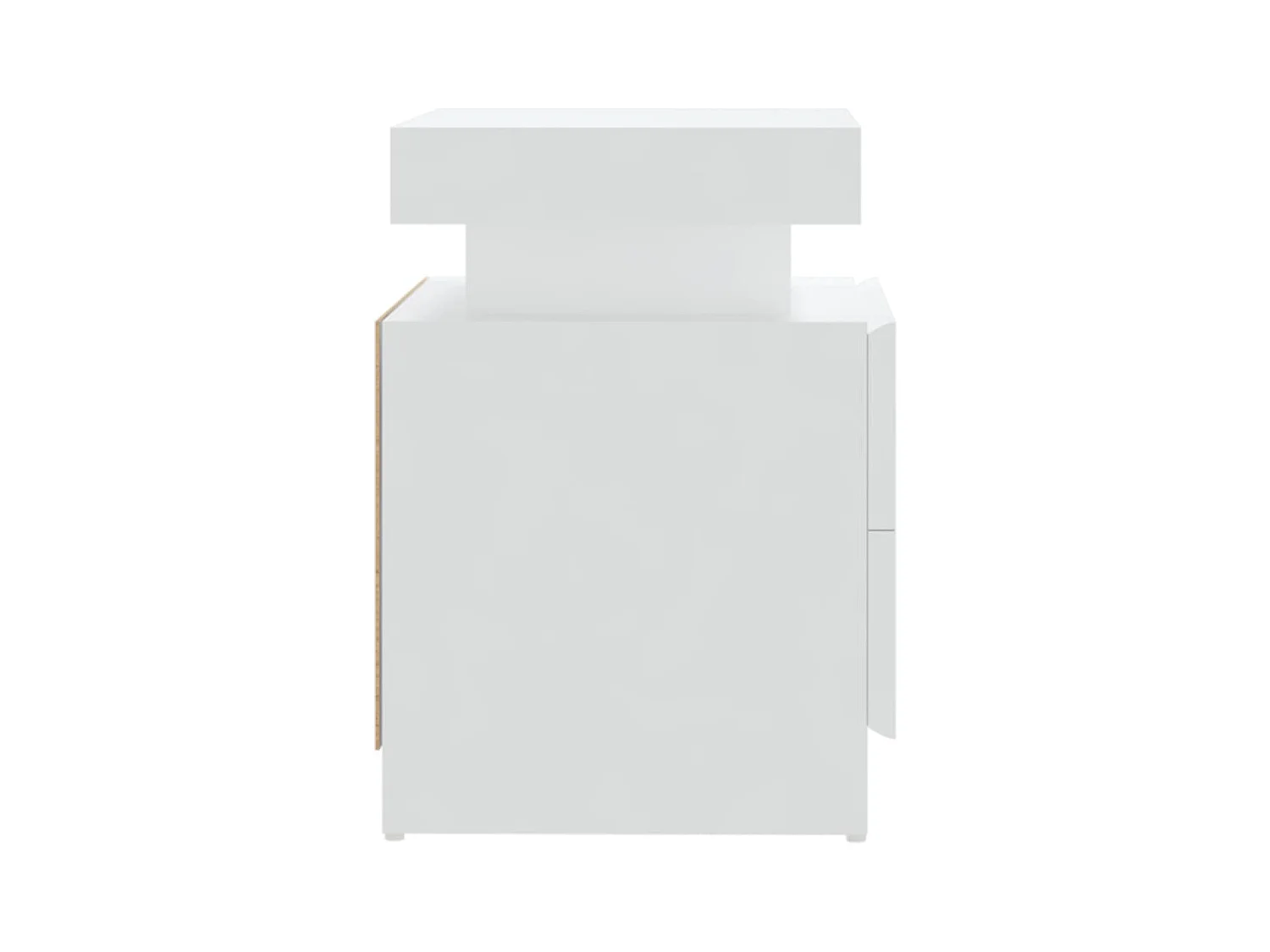 Comodino Bianco 45x35x52 cm Truciolato