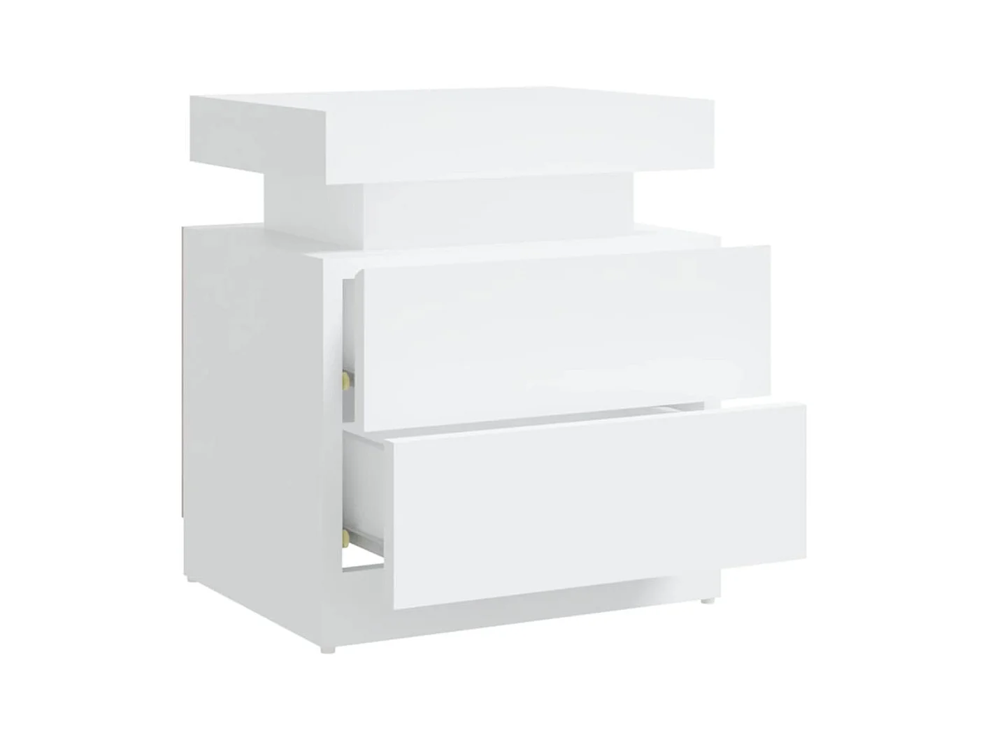 Comodino Bianco 45x35x52 cm Truciolato