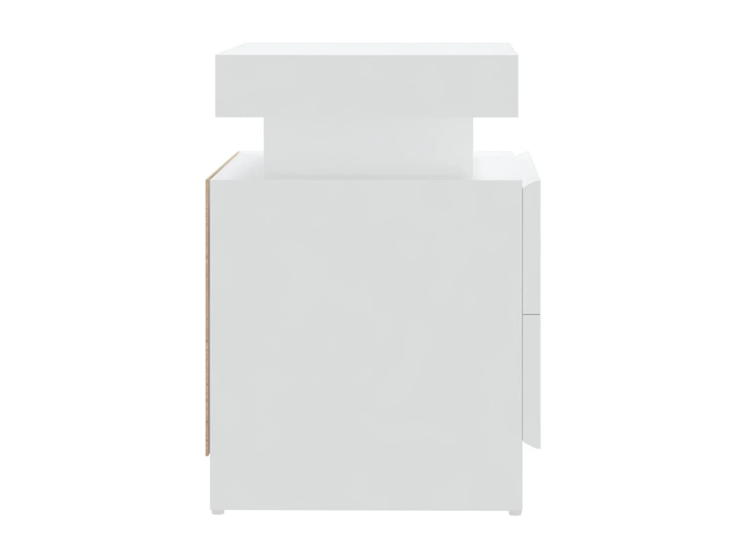 Comodino Bianco 45x35x52 cm Truciolato