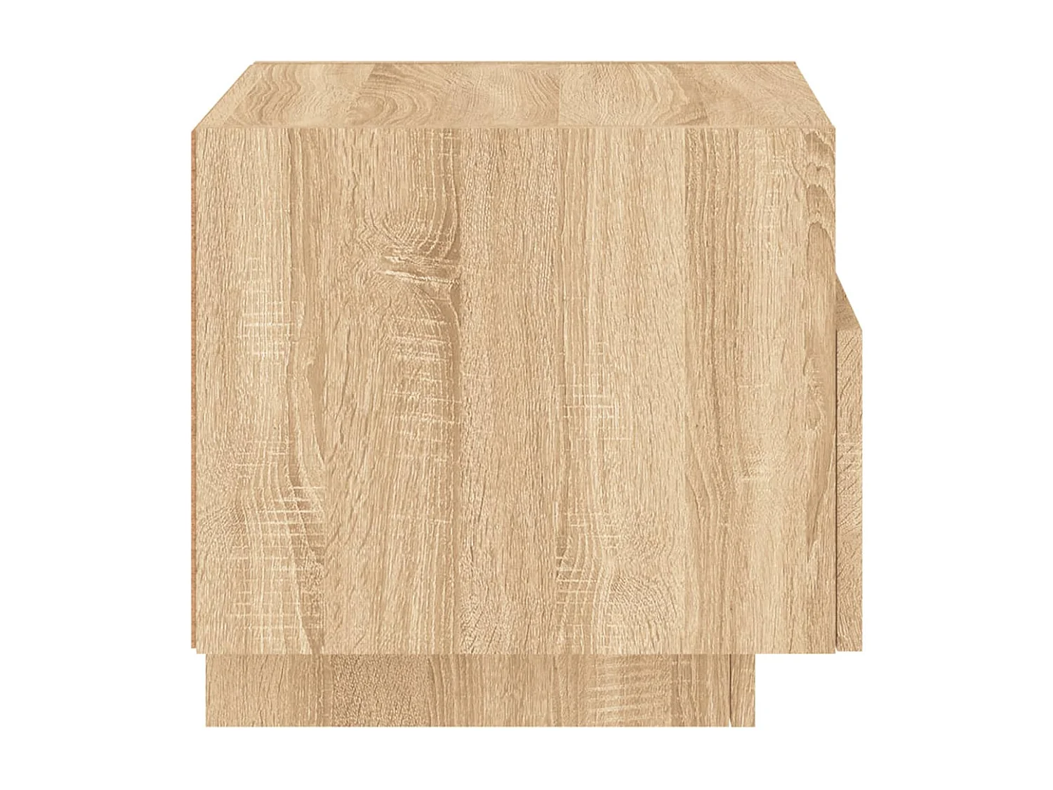 Comodino con luci LED in rovere Sonoma 40x39x37 cm