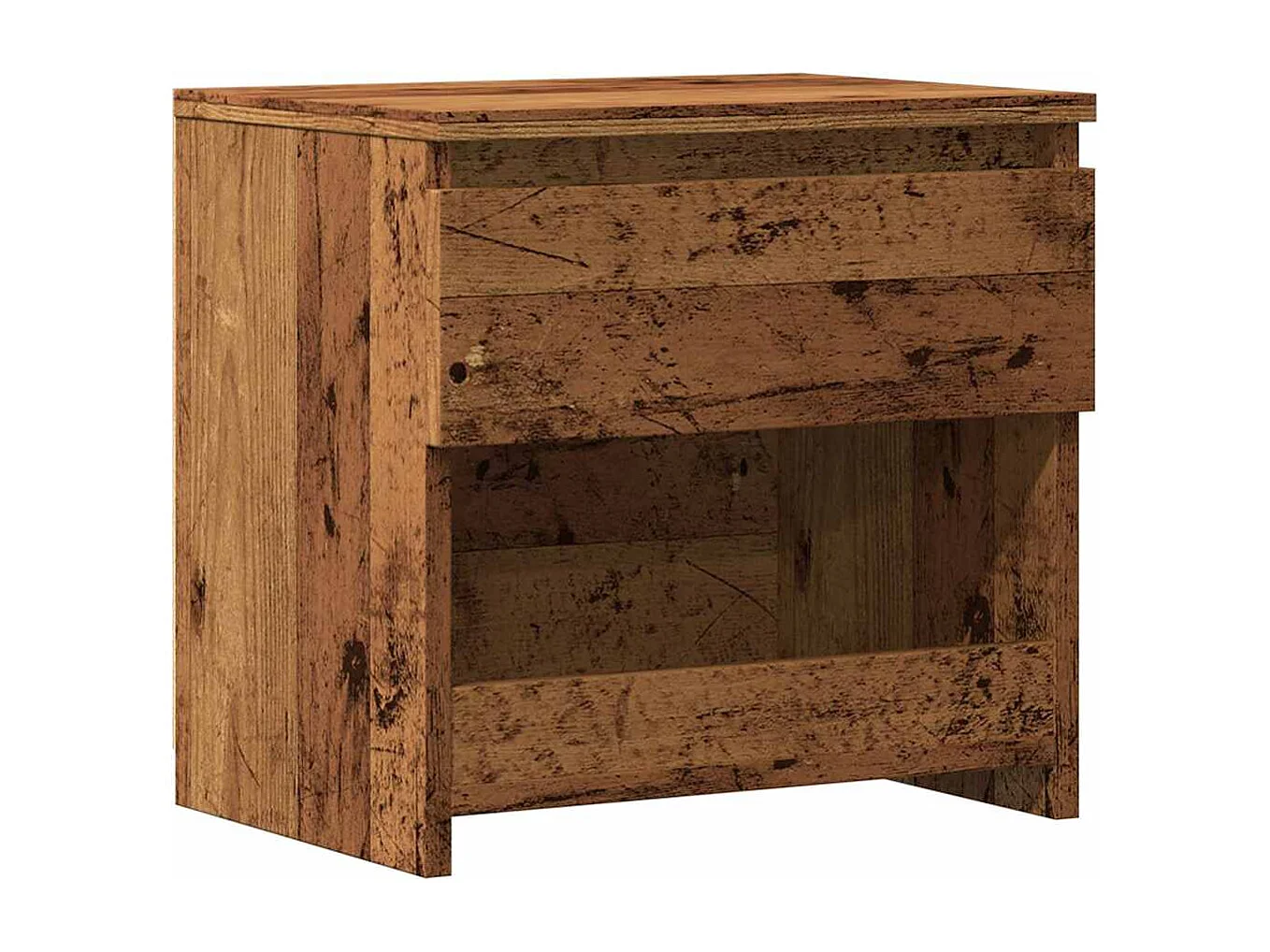 Comodino in legno vecchio 40x30x39 cm in legno ingegnerizzato