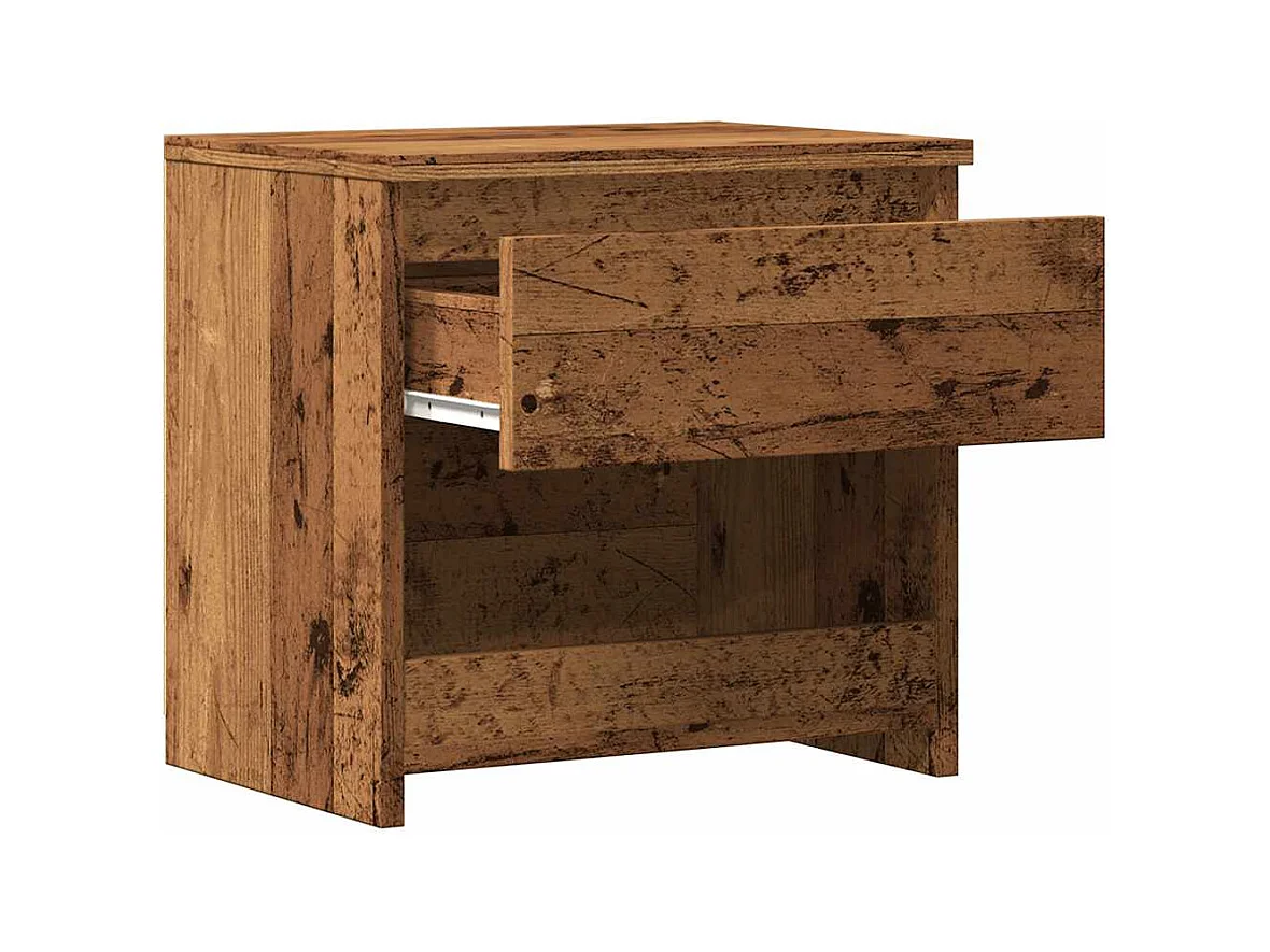 Table de chevet vieux bois 40x30x39 cm bois d'ingénierie