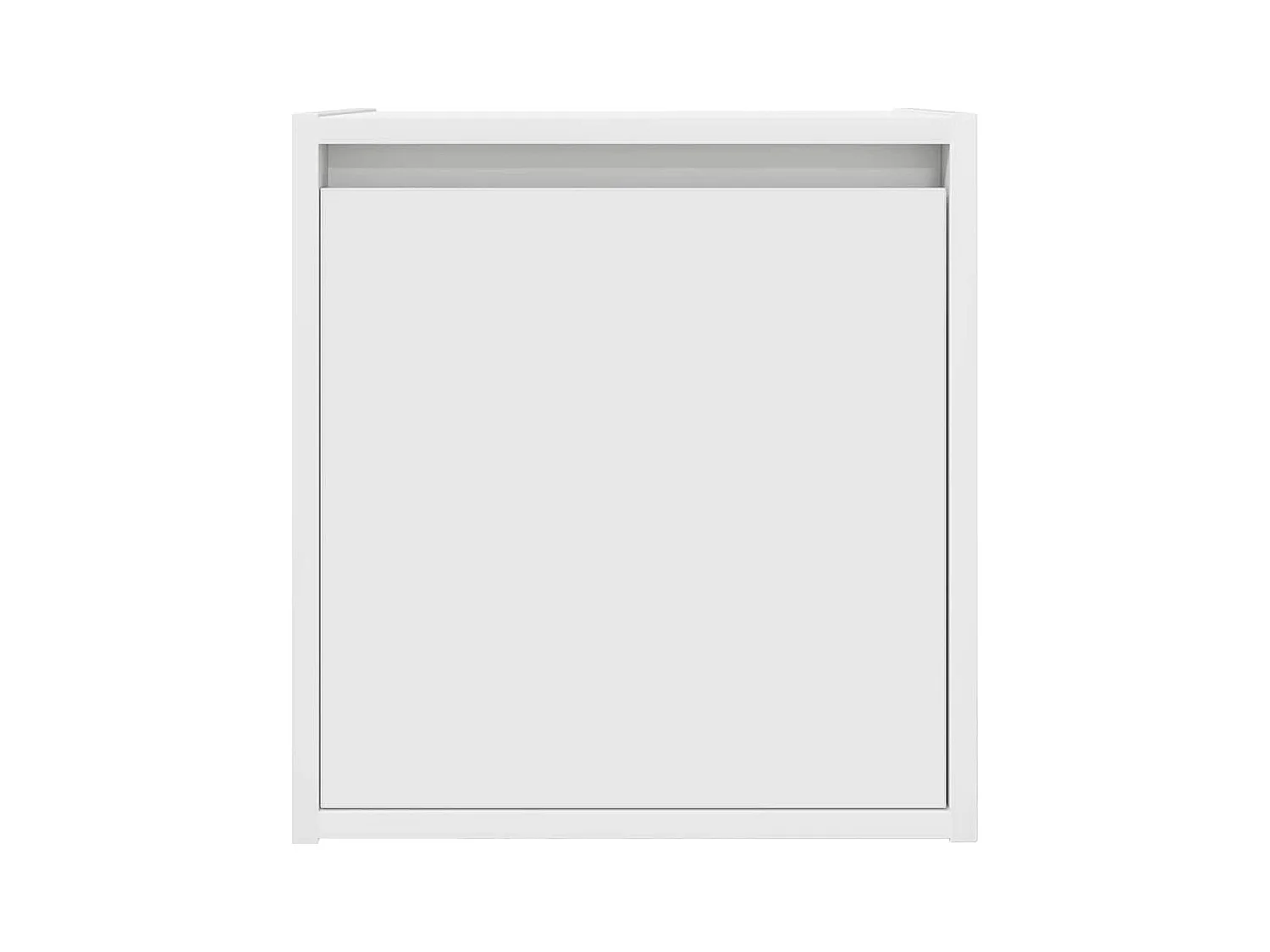 Comodini da parete 2 pz bianchi 38x34x40 cm