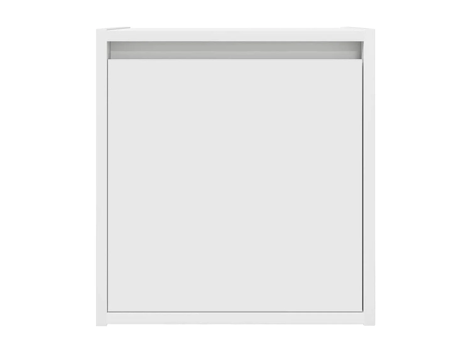 Comodini da parete 2 pz bianchi 38x34x40 cm