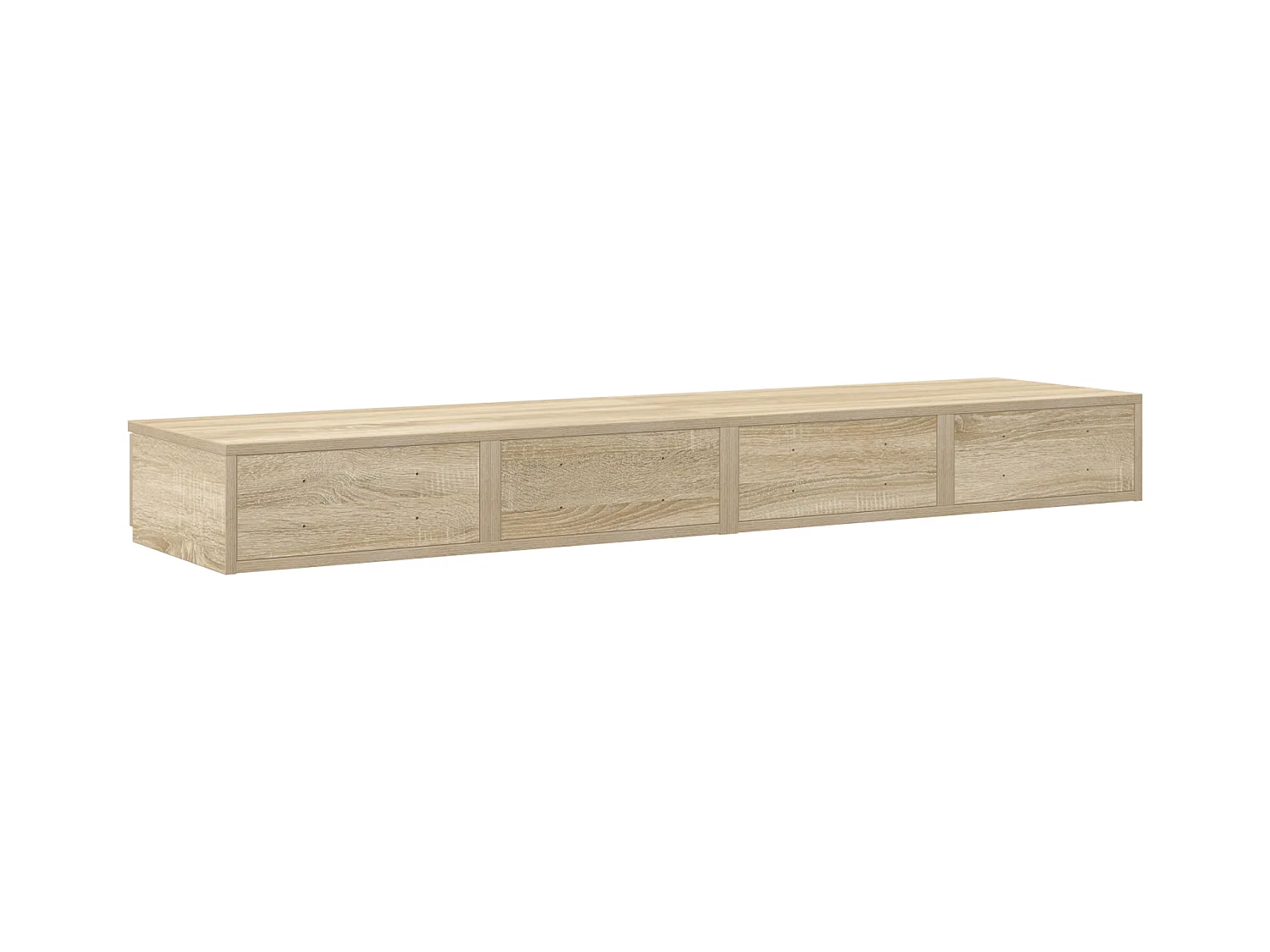 Sonoma eikenhouten bedlades 160x36,5x16,5 cm, bewerkt hout