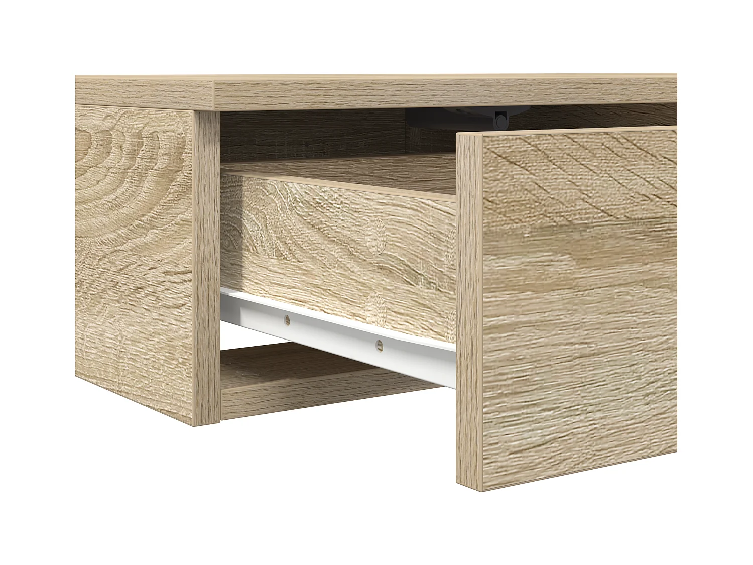 Sonoma eikenhouten bedlades 160x36,5x16,5 cm, bewerkt hout