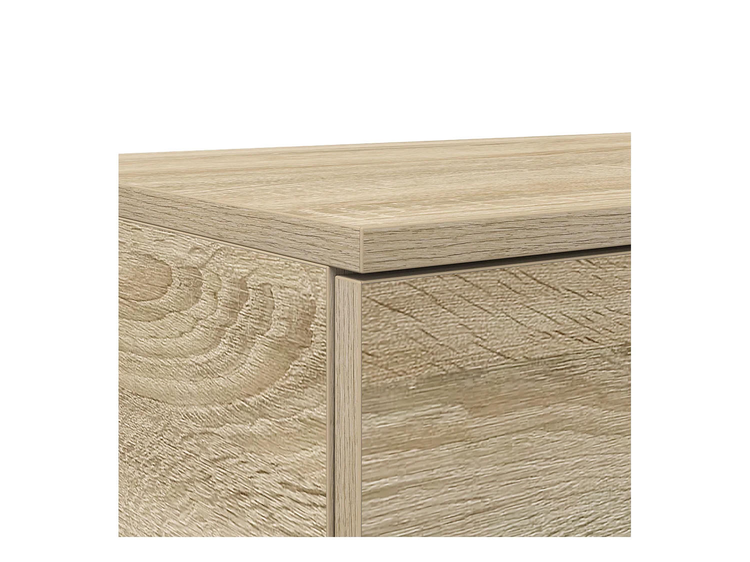 Sonoma eikenhouten bedlades 160x36,5x16,5 cm, bewerkt hout
