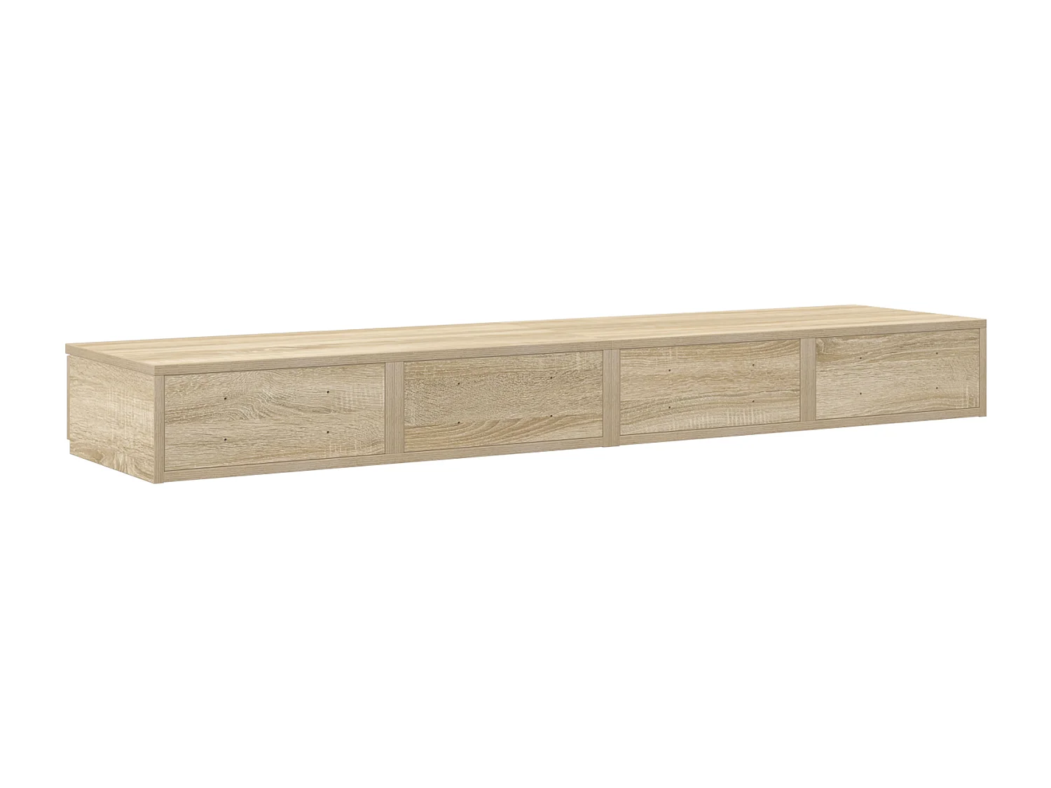 Cassettiera per letto in rovere Sonoma 160x36,5x16,5 cm in legno ingegnerizzato