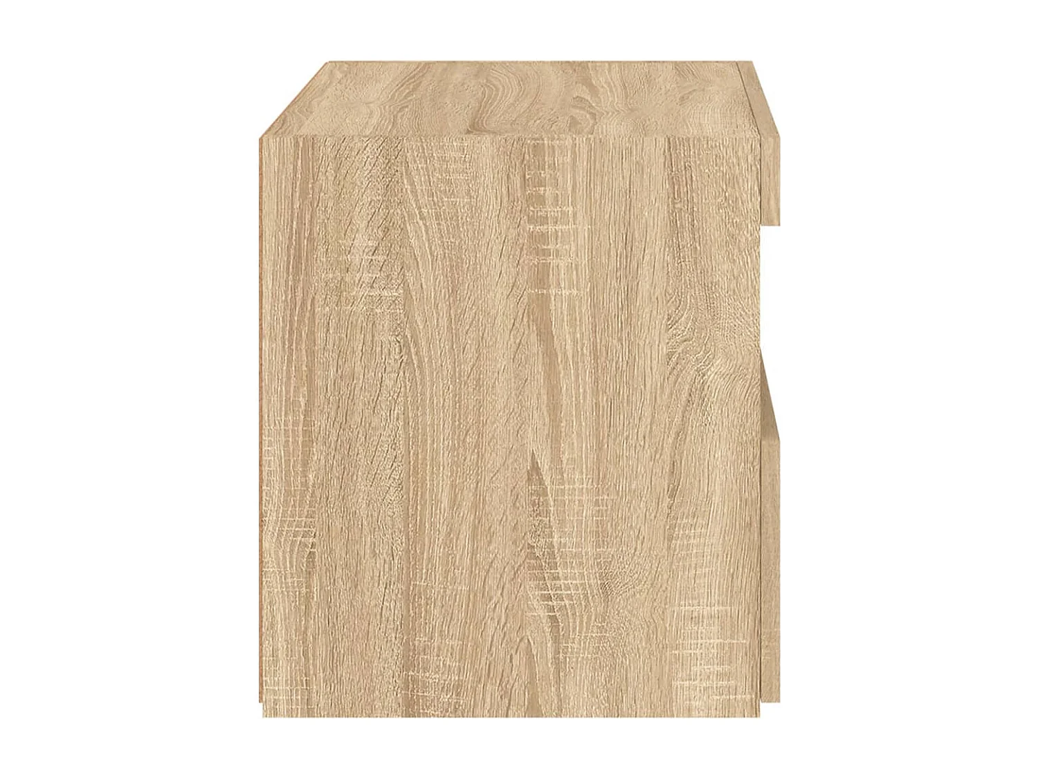 Table de chevet avec lumières LED chêne sonoma 50x40x45 cm