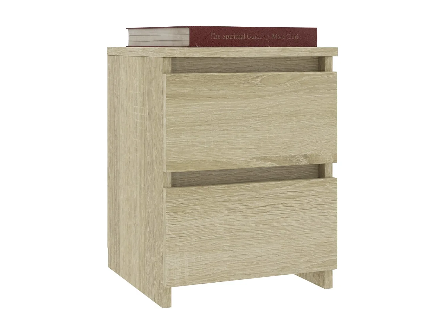 Comodino in rovere Sonoma 30x30x40 cm in legno composito