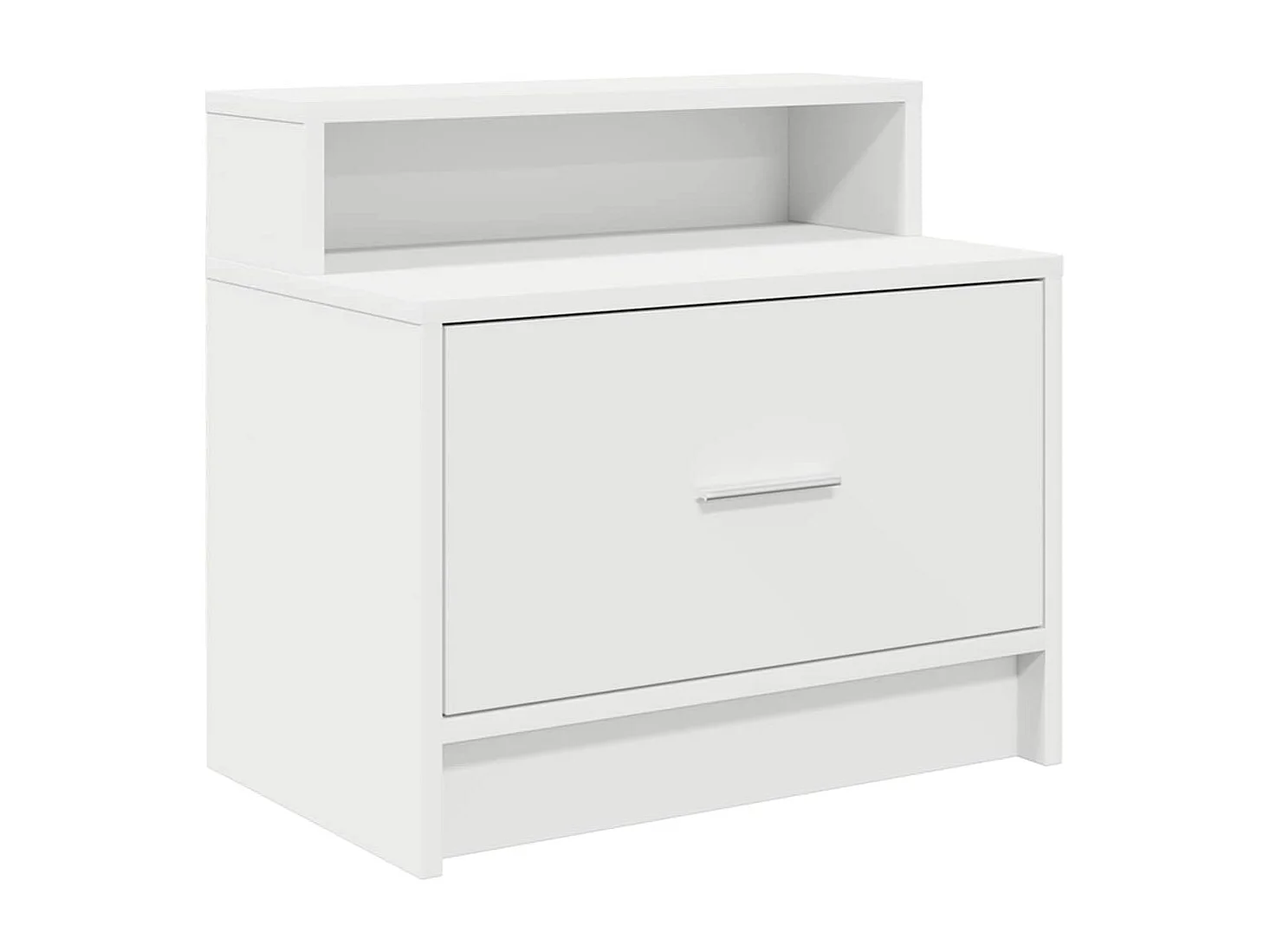 Table de chevet avec tiroir 2 pcs blanc 51x31x47 cm