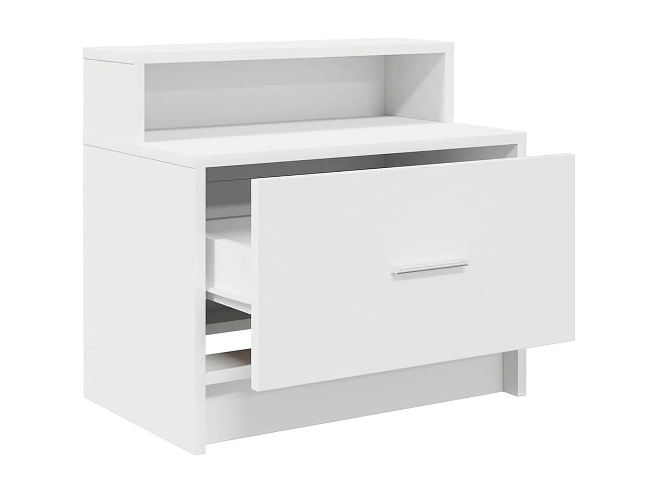 Table de chevet avec tiroir 2 pcs blanc 51x31x47 cm