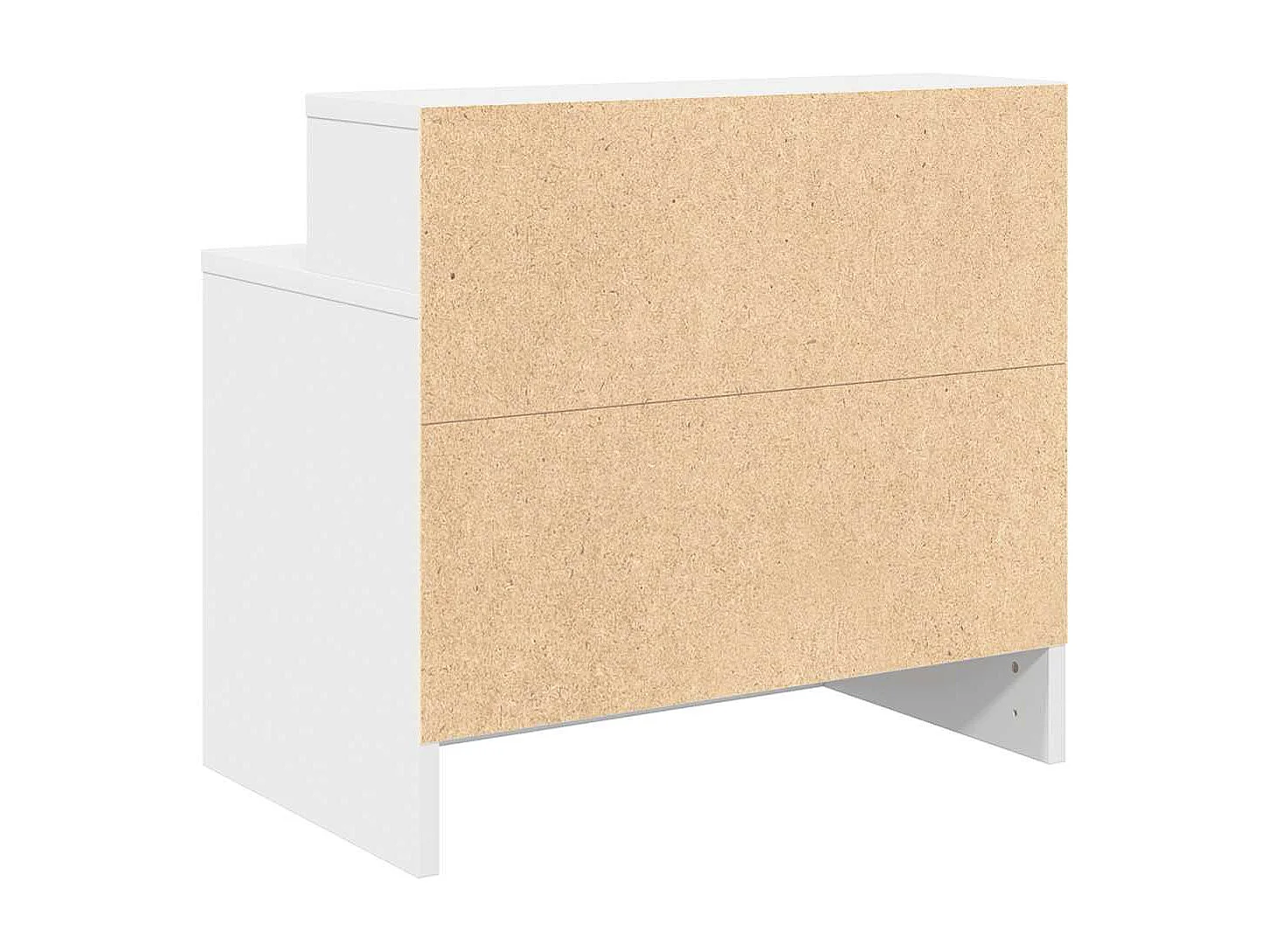 Table de chevet avec tiroir 2 pcs blanc 51x31x47 cm