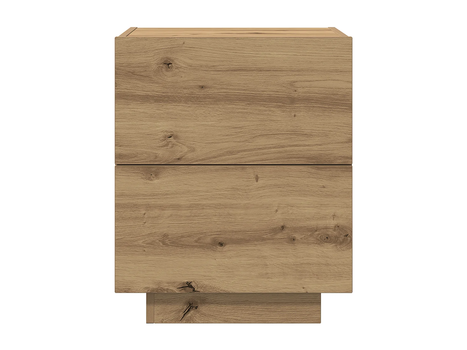 Tables de chevet avec lumières LED 2 pcs Chêne Artisan 45x40x55 cm