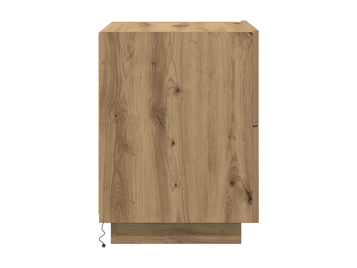 Tables de chevet avec lumières LED 2 pcs Chêne Artisan 45x40x55 cm