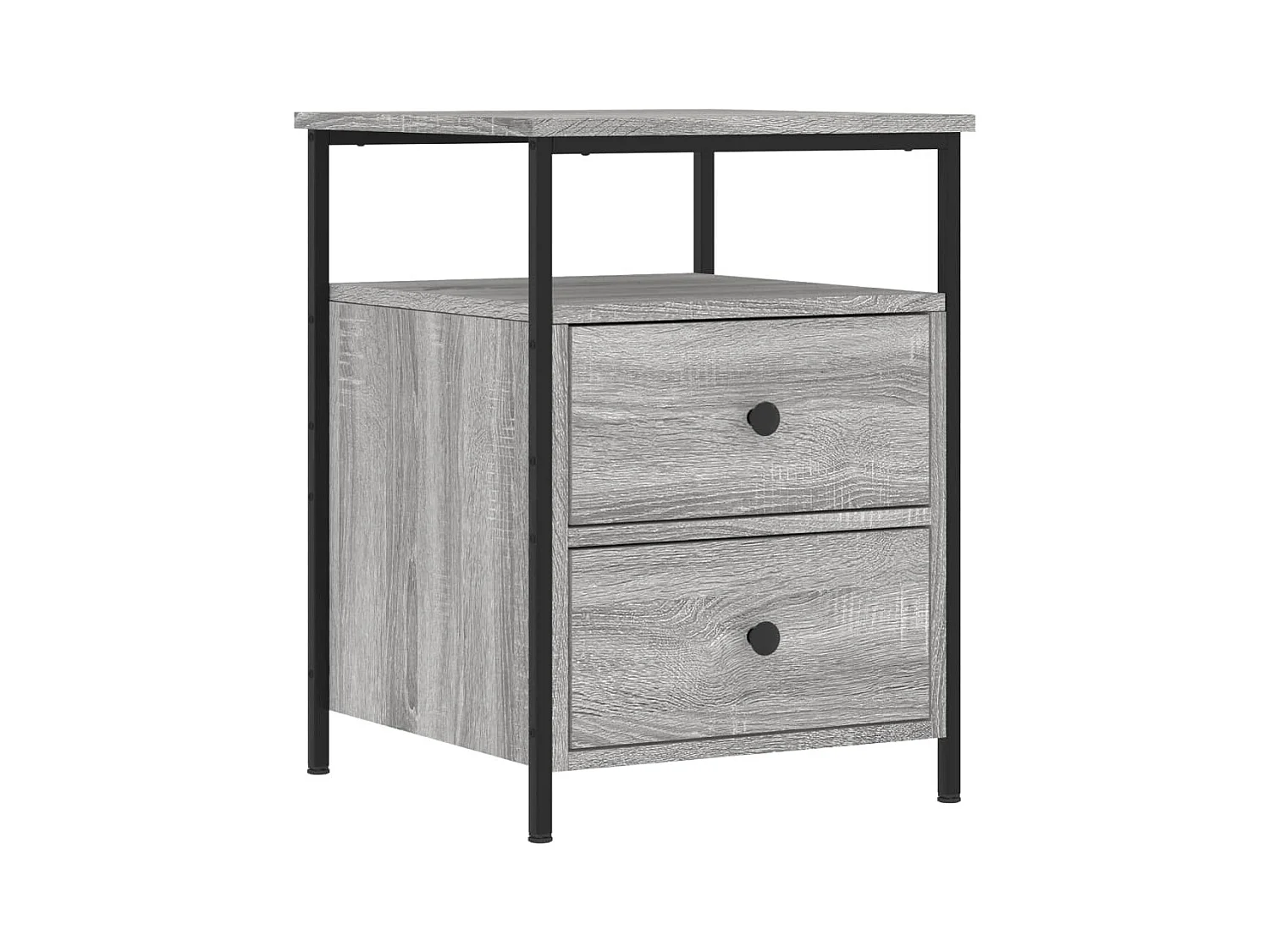 Tables de chevet 2 pcs sonoma gris 44x45x60cm bois d'ingénierie