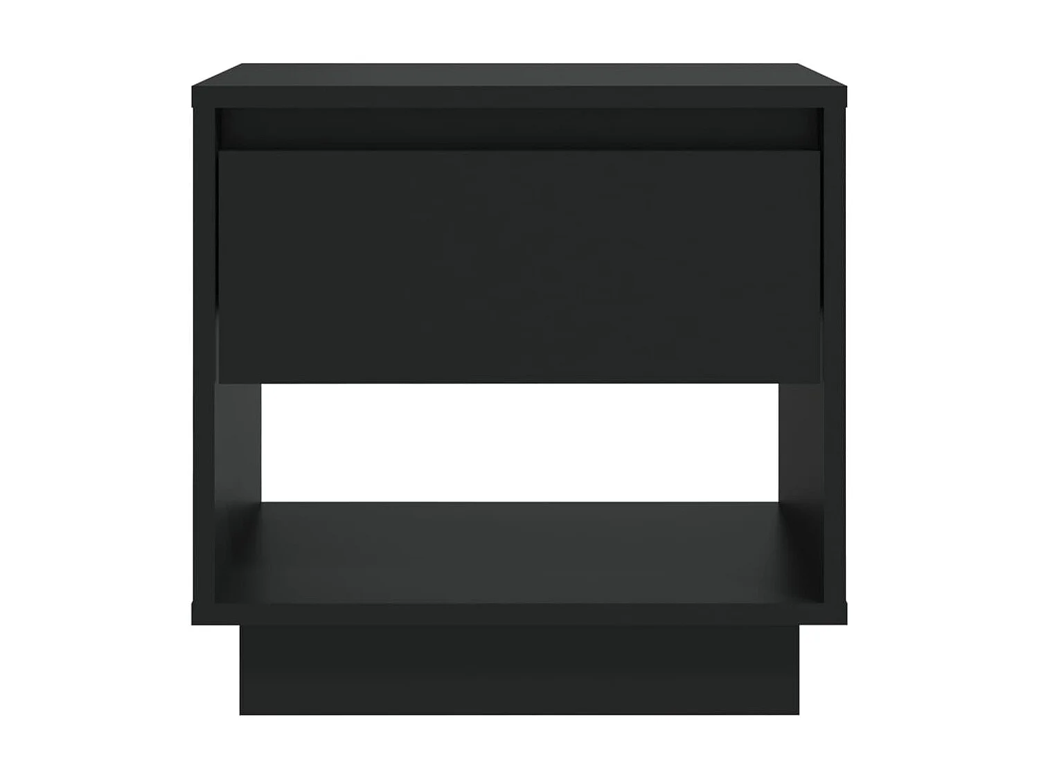 Comodino nero 45x34x44 cm in legno ingegnerizzato