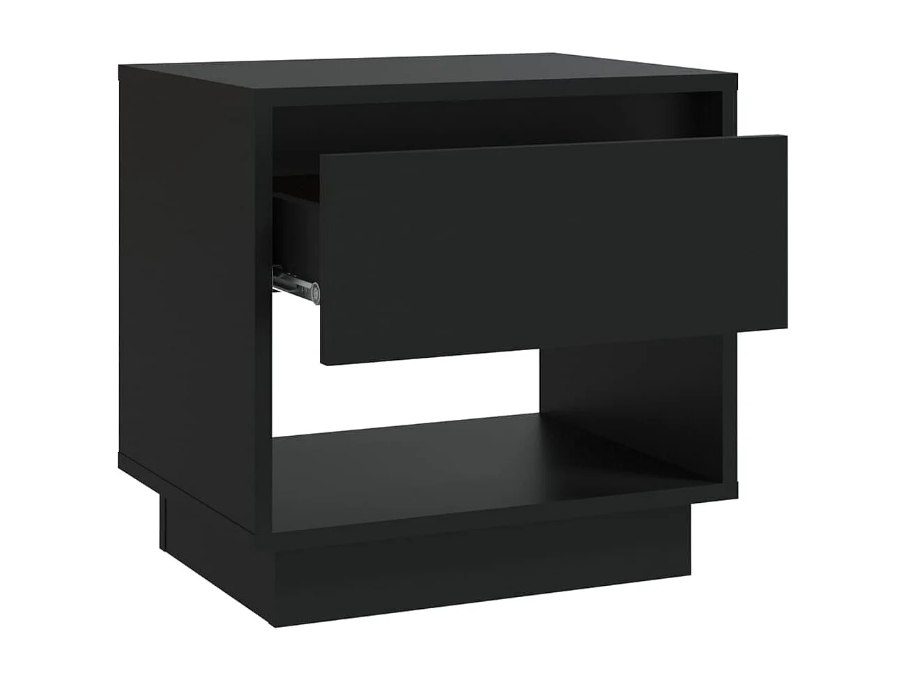 Table de chevet Noir 45x34x44 cm bois d'ingénierie
