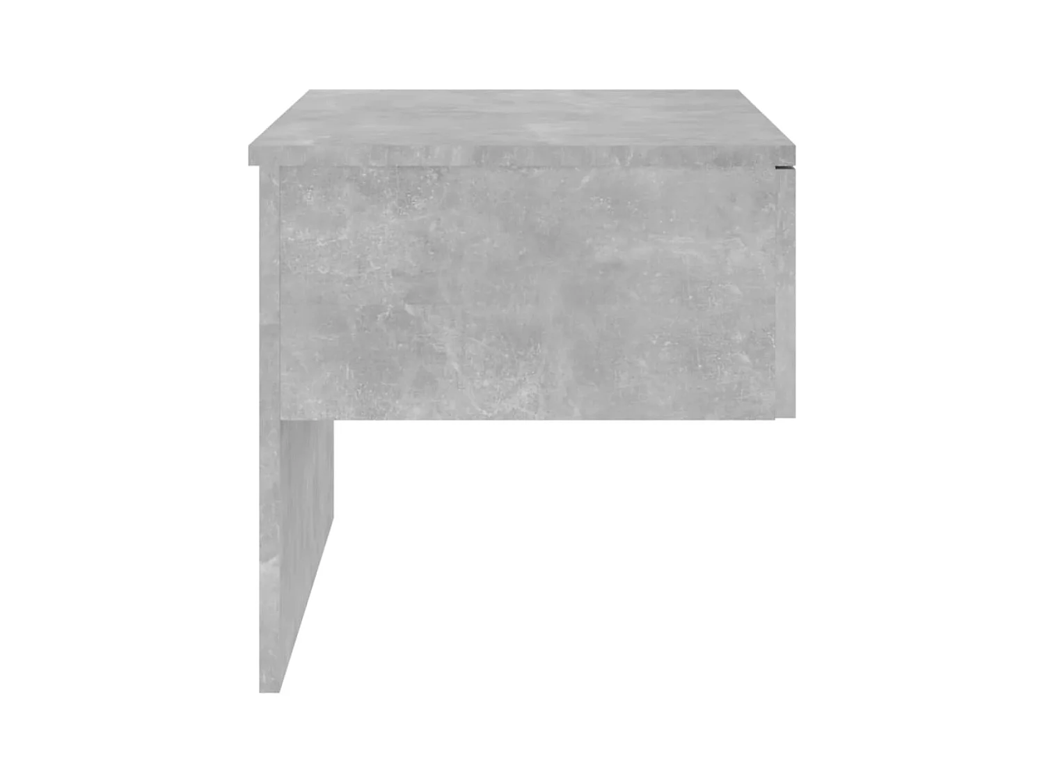 Table de chevet murale Gris béton