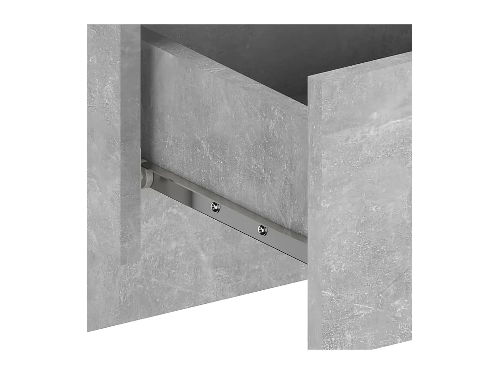 Table de chevet murale Gris béton