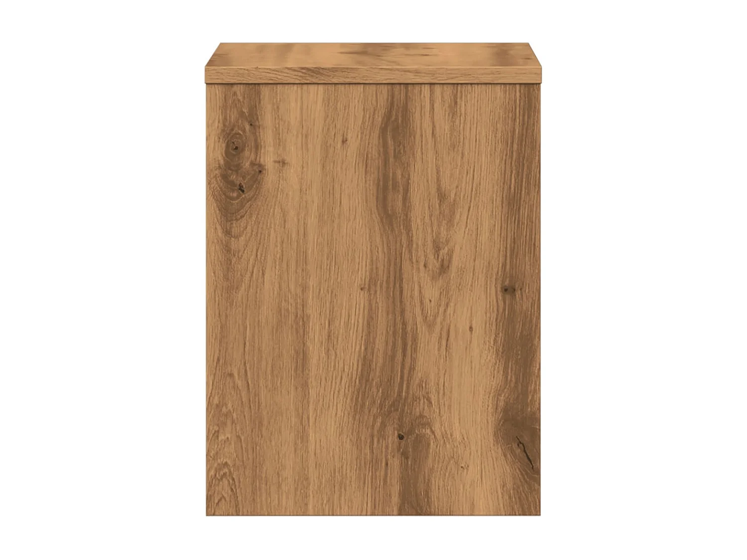 Table de chevet chêne artisanal 40x30x40 cm bois d'ingénierie