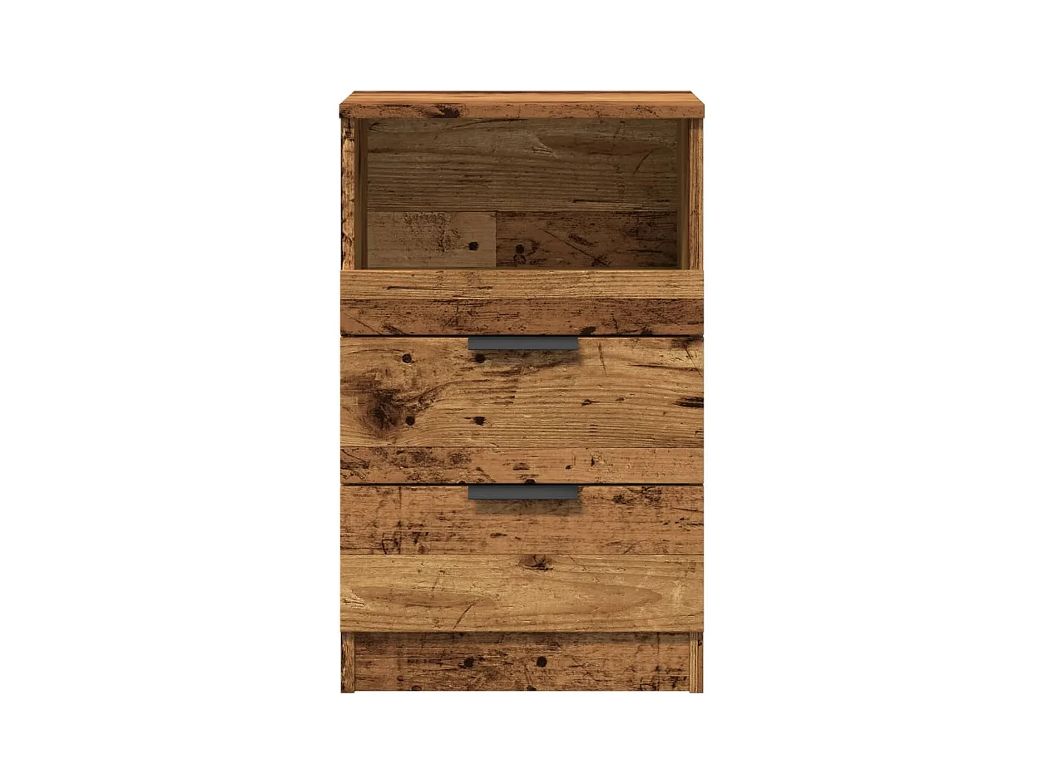 Table de chevet vieux bois 40x36x65 cm bois d'ingénierie