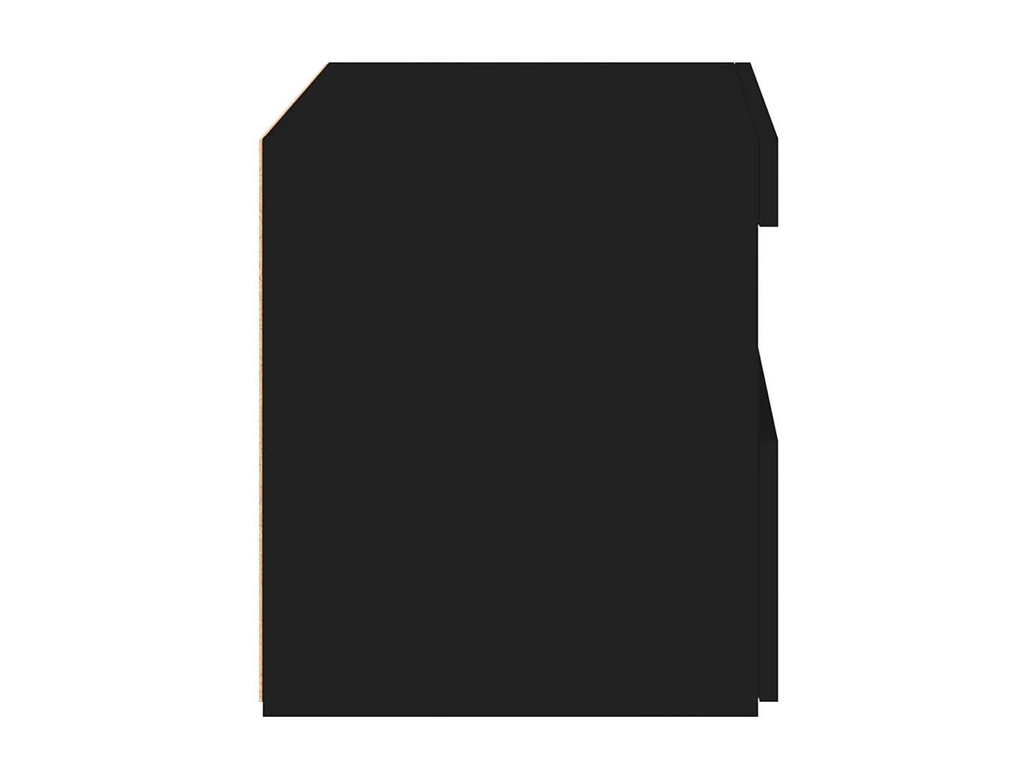 Nachtkastjes met LED-verlichting 2 stuks zwart 50x40x45 cm