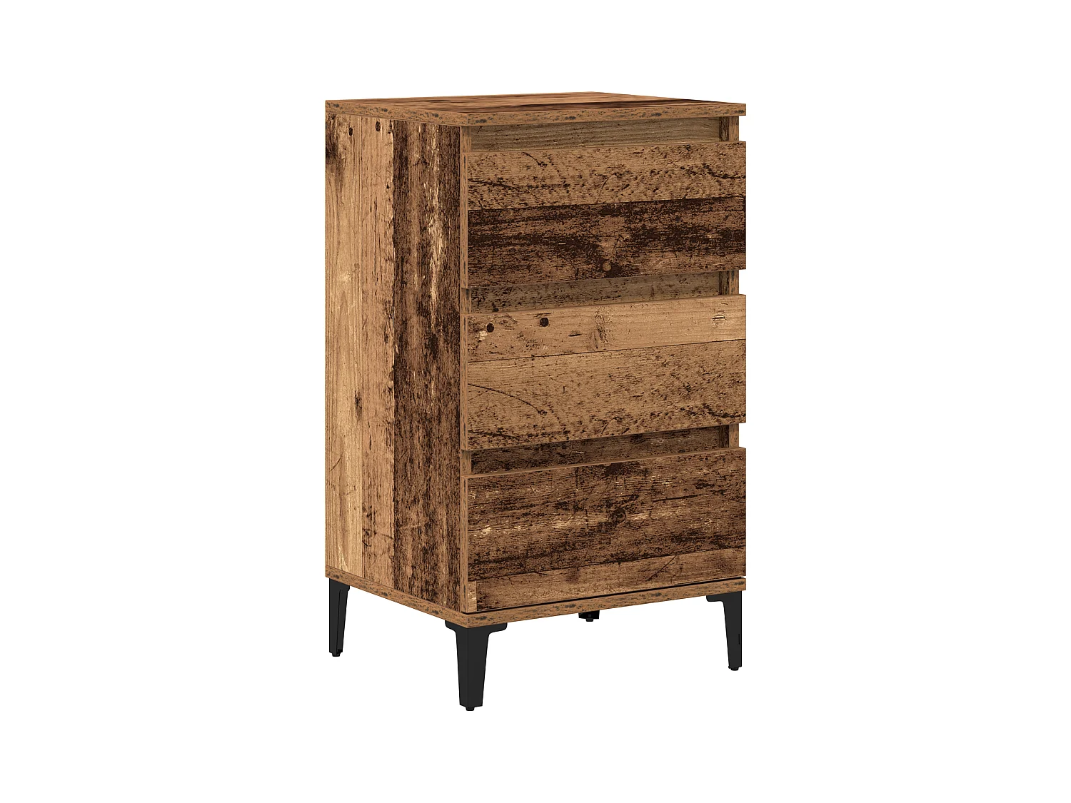 Nachtkastje in oud hout 40x35x70 cm in spaanplaat