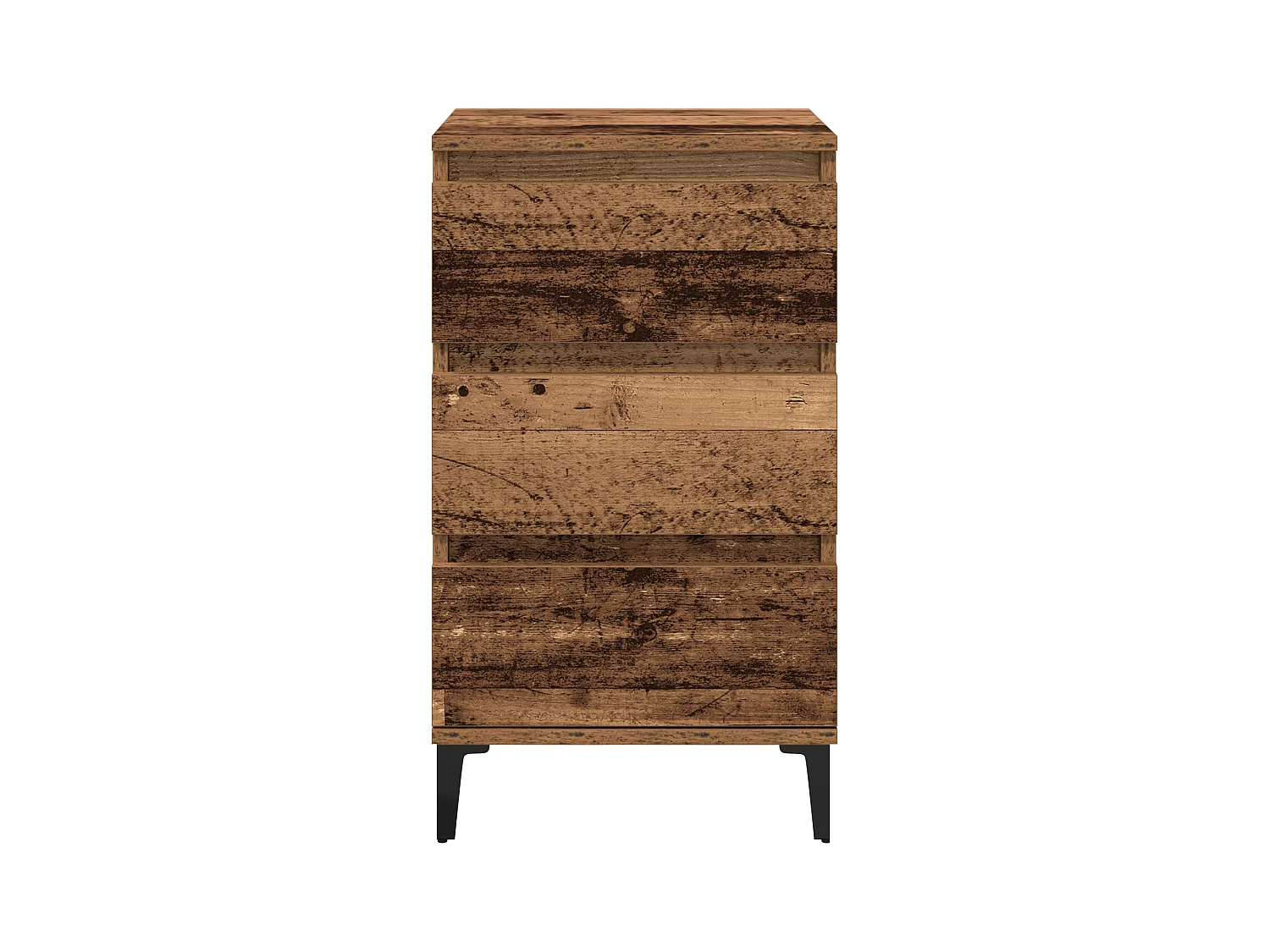 Nachtkastje in oud hout 40x35x70 cm in spaanplaat